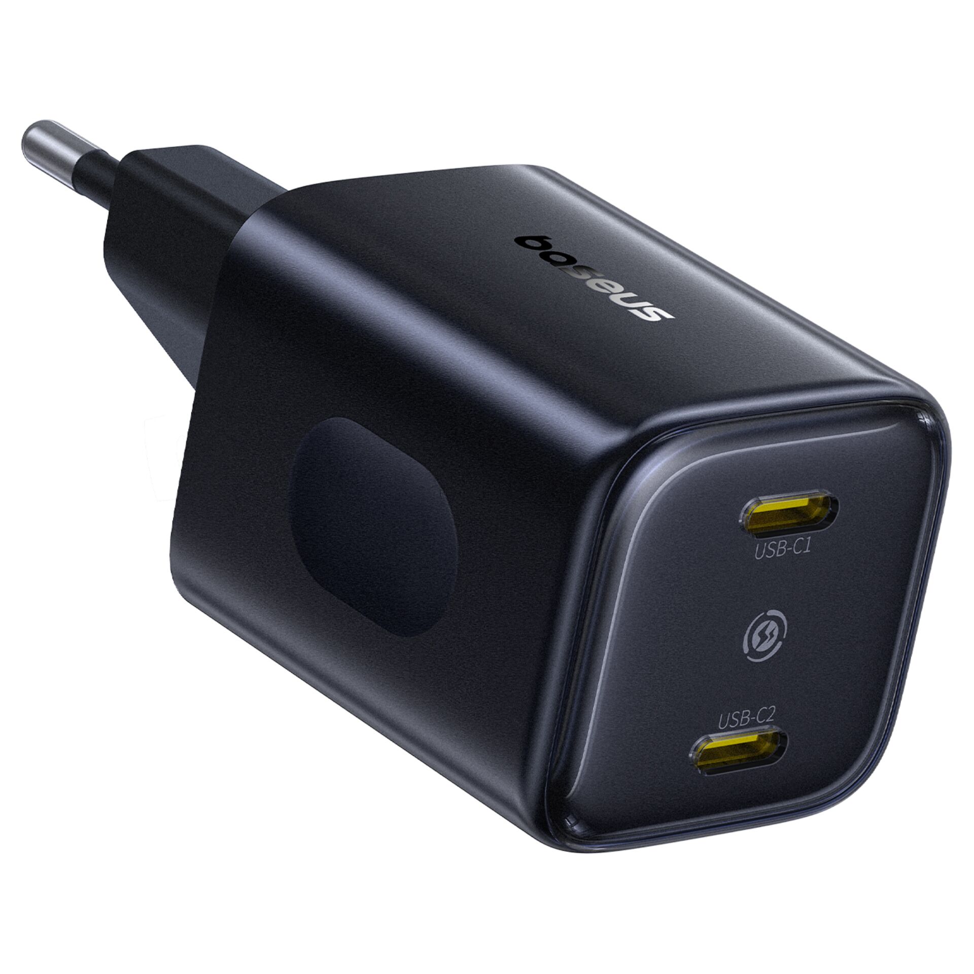USB-C, USB-C2, Ladegerät, Adapter, Schwarz