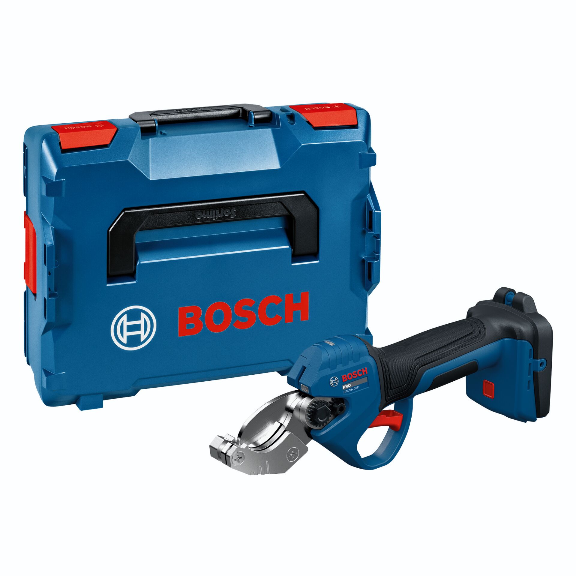 Akku-Abkantpresse, Kabelklemme, Blechschere, Werkzeug-Set, Bosch-Branding