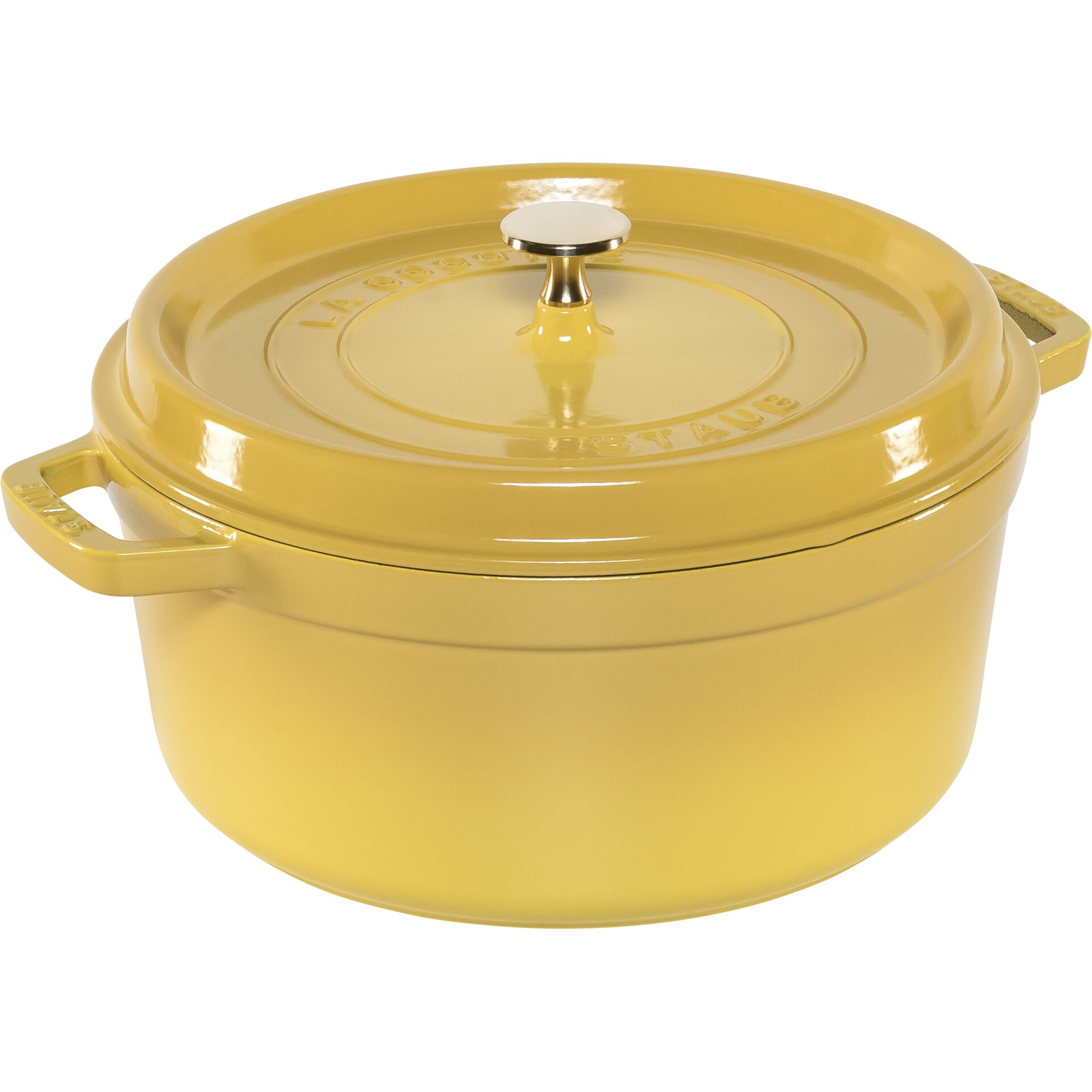 braadpot, staal, goud, dichtdeksel, klapdeksel
