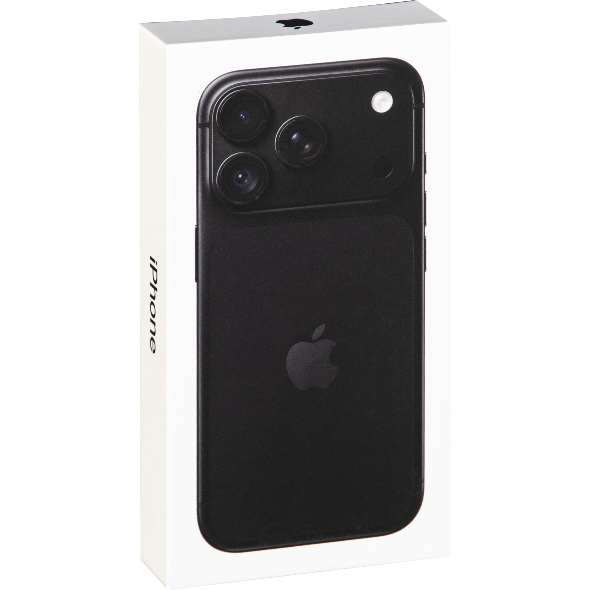 Smartphone, iPhone, Schwarz, dreifachkamera, Verpackung