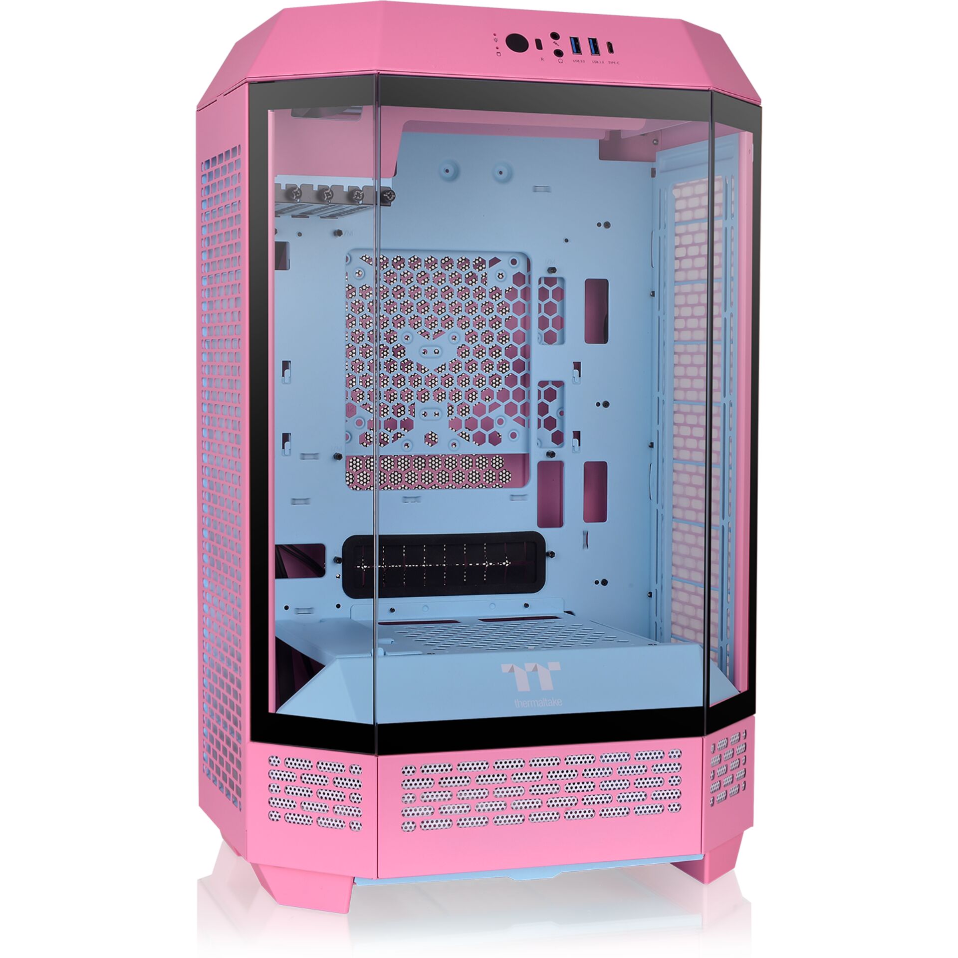 PC-Gehäuse, Tower, Pink, Mesh, Gaming