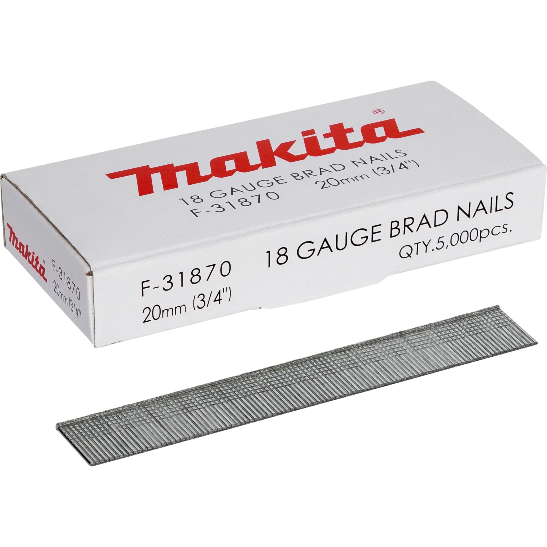 Makita Gauge Brad Nails 1,2x20mm  F-31870  5000 pcs.