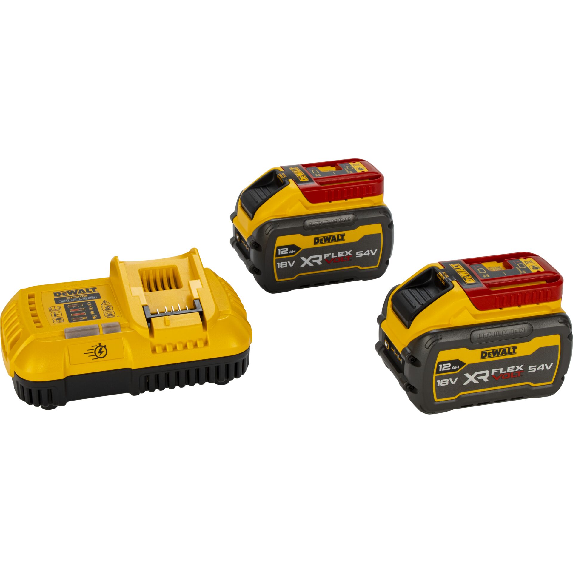Akku-Ladegerät, Lithium-Ionen-Akku, 54-Volt-Akku, 12-Ah-Akku, Gelb-schwarz