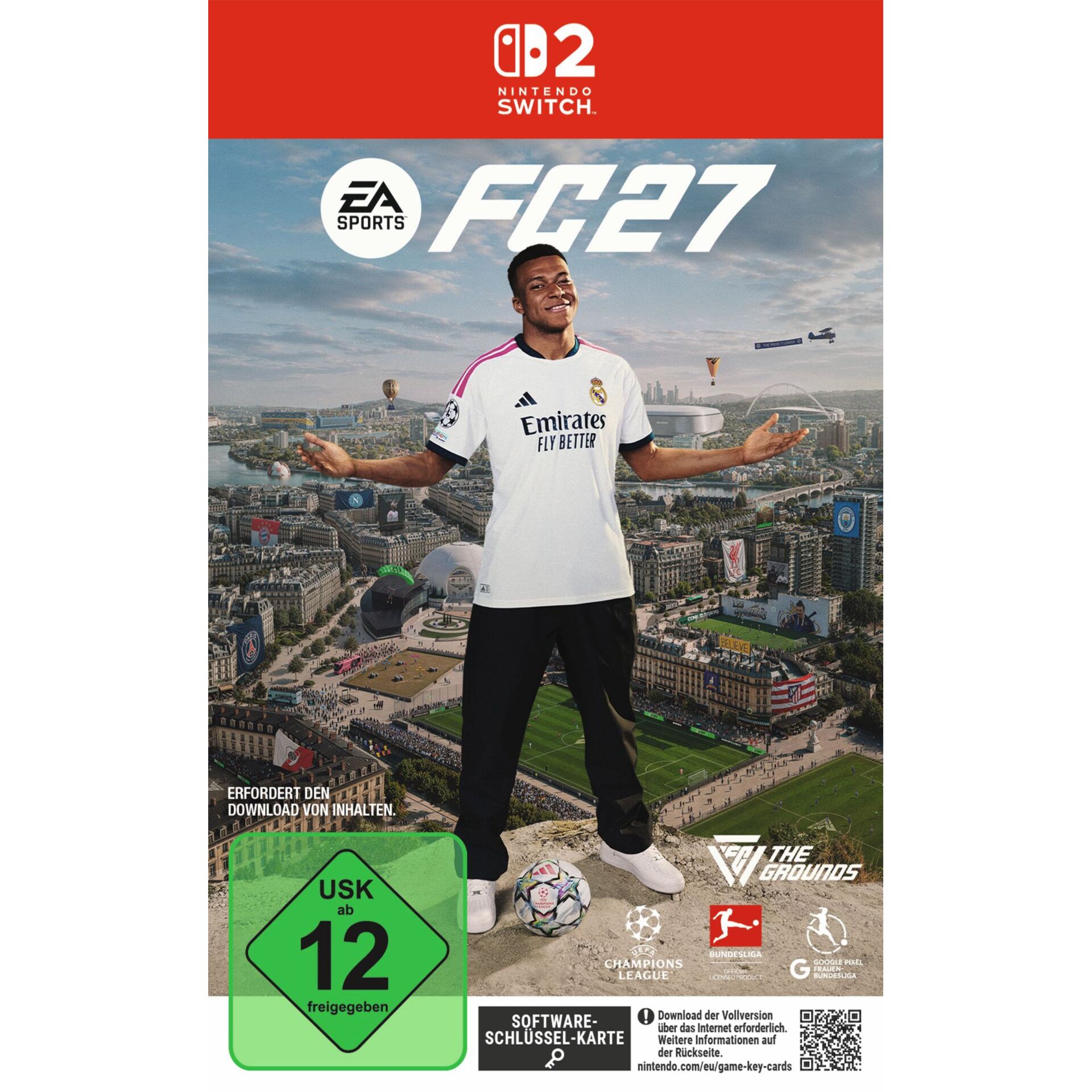 Nintendo Switch Spiel, EA Sports, FIFA 27, Fußball, Spieler steht