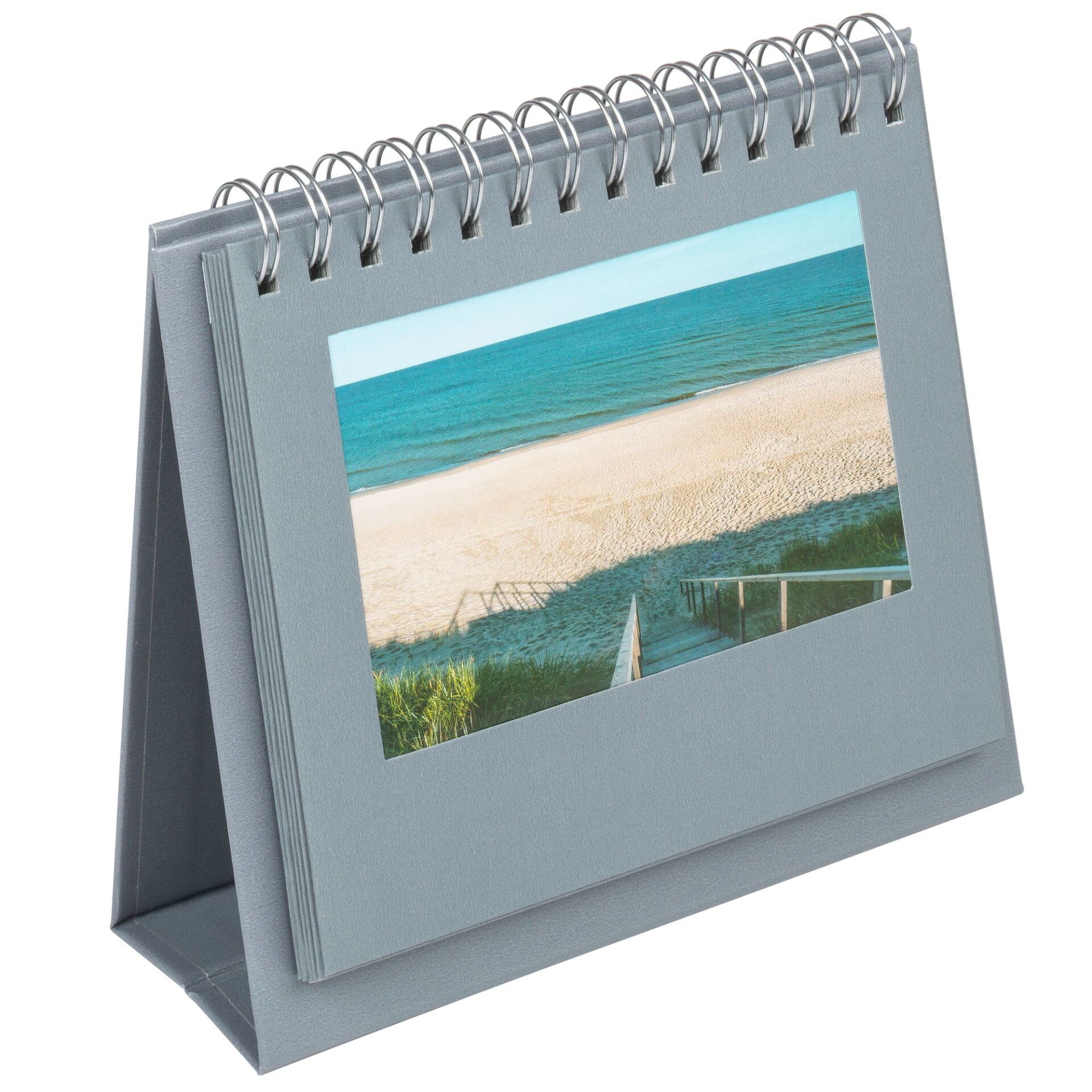 Tischkalender, Aufsteller, Sandstrand, Meer, Fotodruck