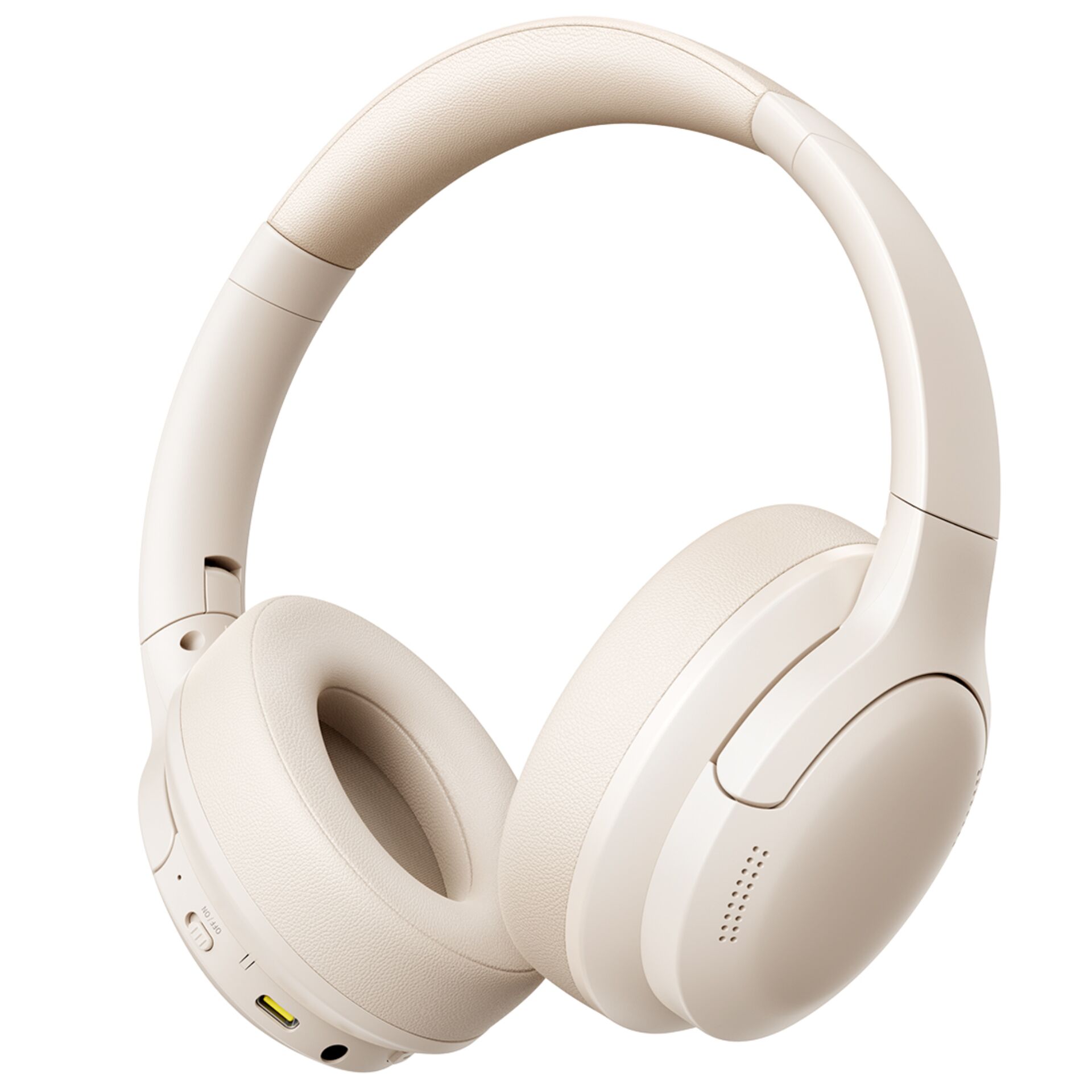 kopfhörer, over-ear, drahtlos, beige, klang