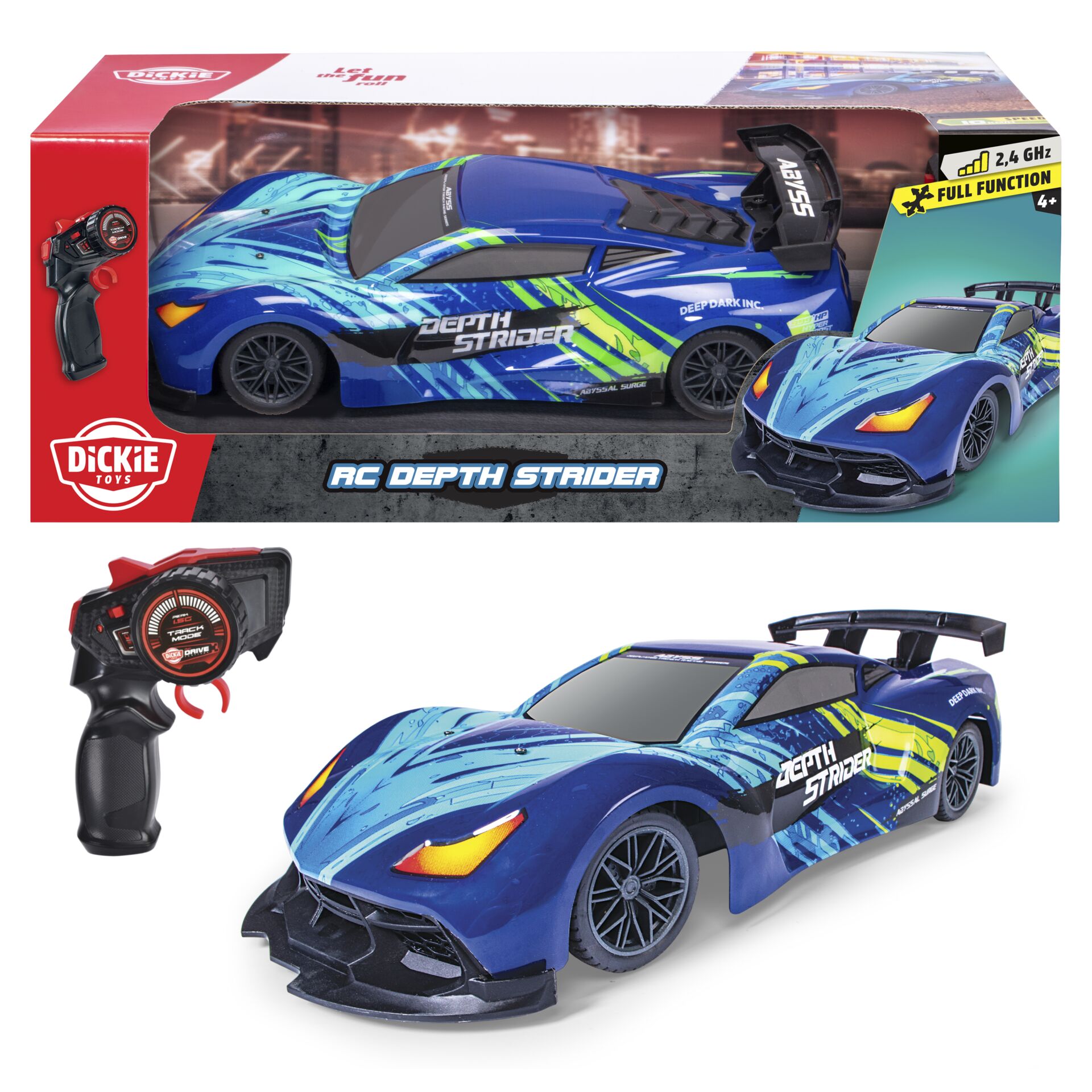 RC-Auto, Fernsteuerung, Depth Strider, Blaues Auto, RC-Fahrzeug