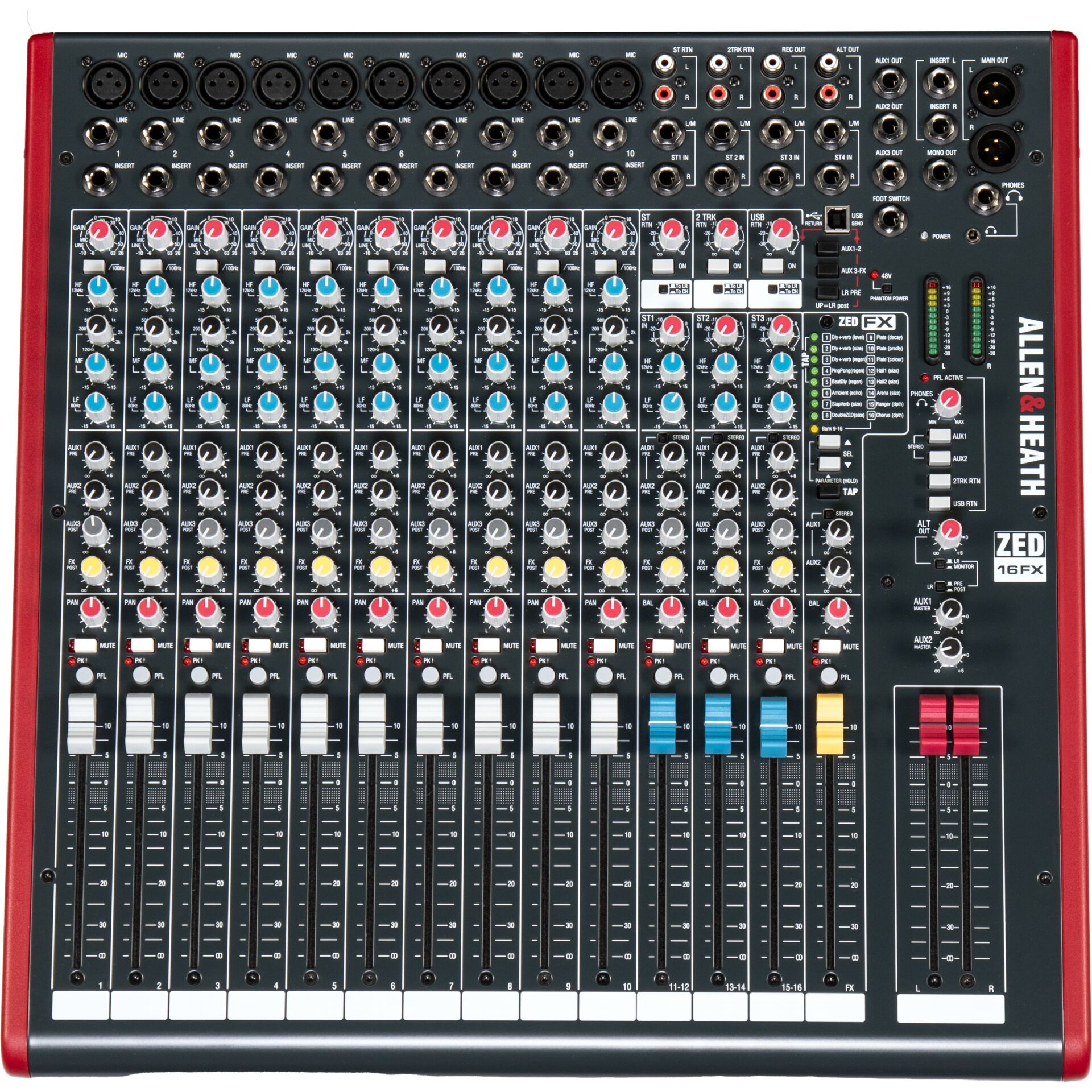 Mischpult, Analog, 8-Kanal, Kanalzug, Fader