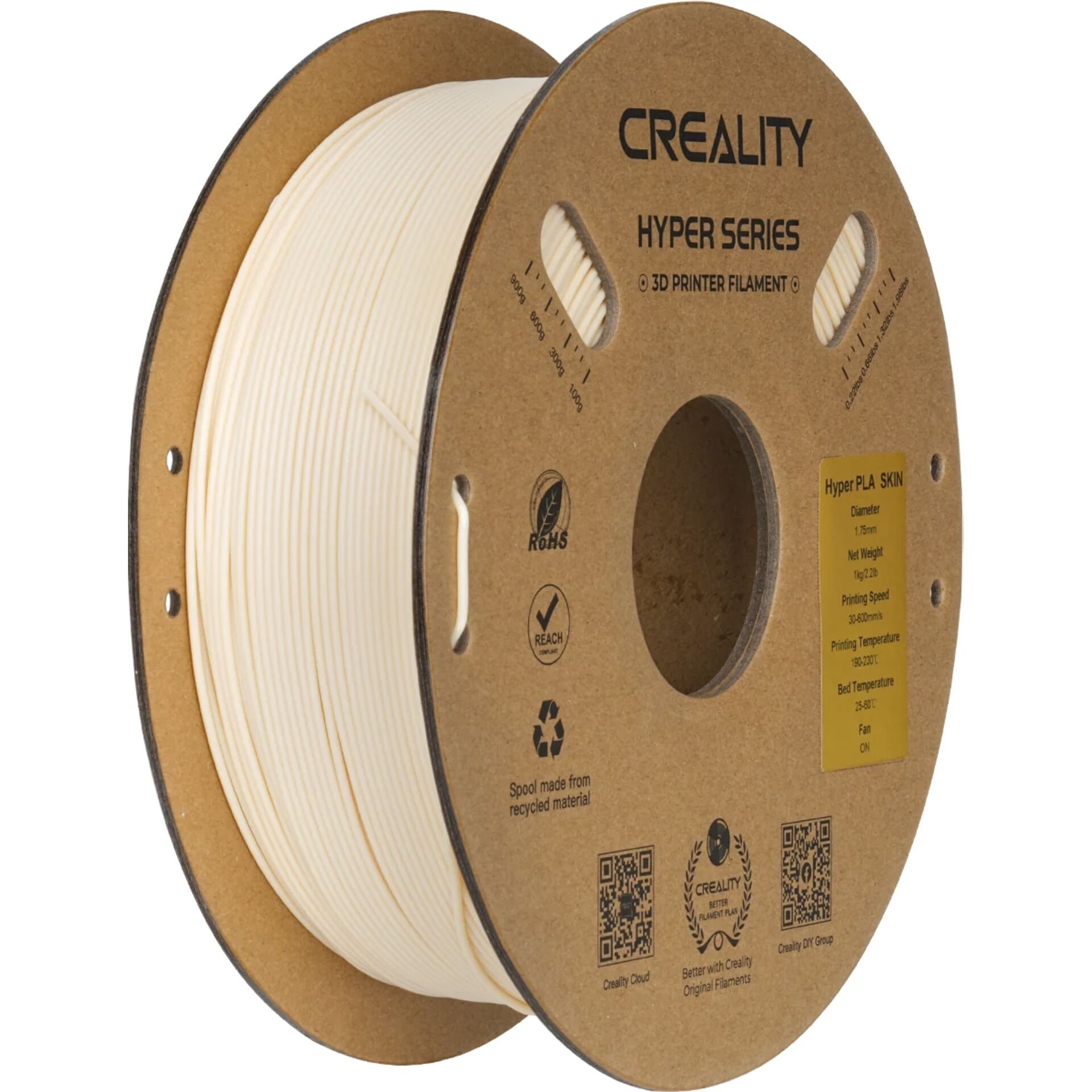 3D-Druck Filament, PLA, Haut, Creality, Spule