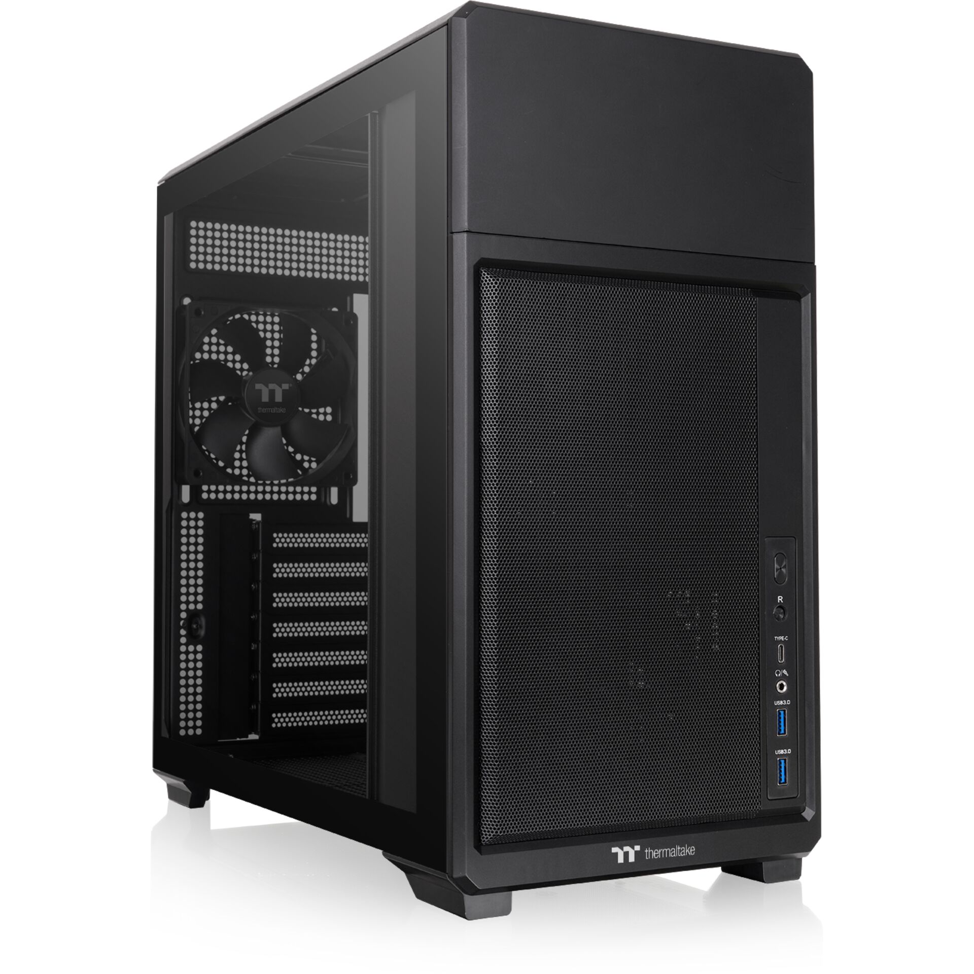 PC-Gehäuse, Mid-Tower, Mesh Front, USB 3.0, Tempered Glass