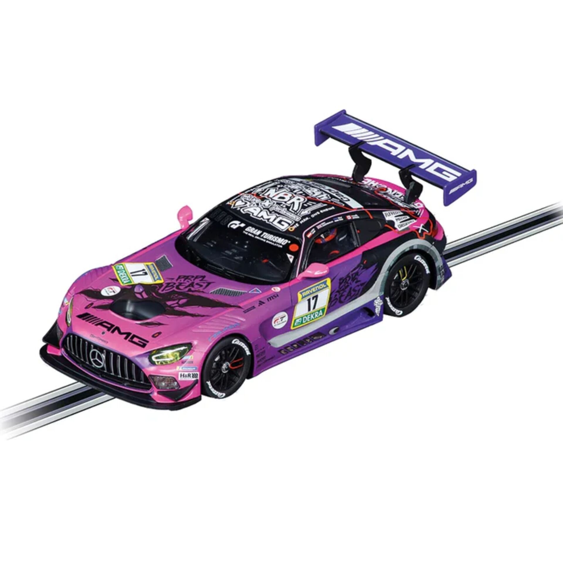 Rennwagen, Race Car, Detail-Design, Sponsoren-Aufkleber, Großer Heckflügel