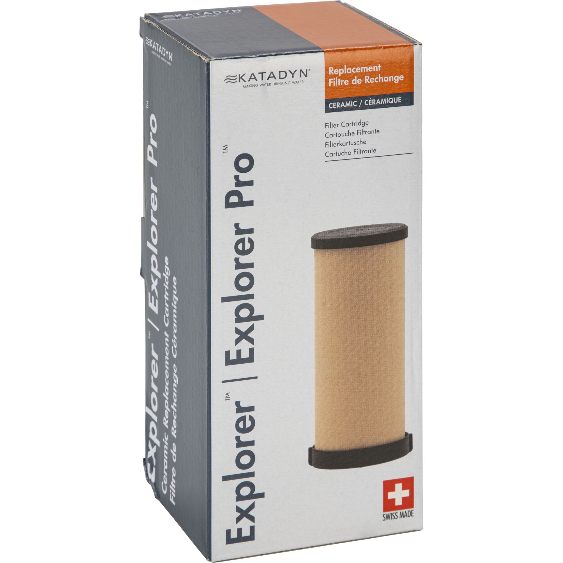 Filter, Ceramic, Kohlenfilter, Braun, Zylindrisch