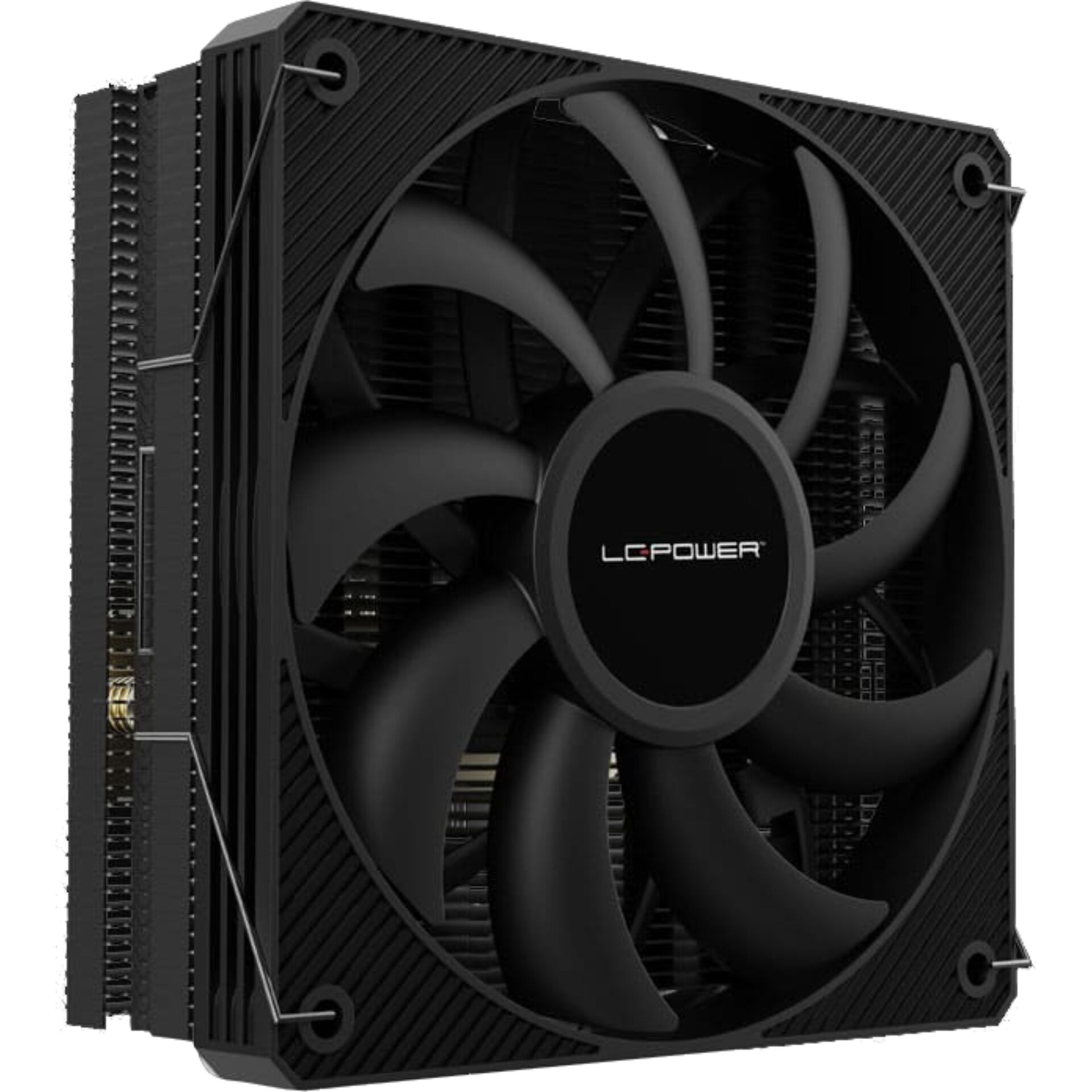 cpu cooler, 120mm fan, radiator, black, LC POWER
