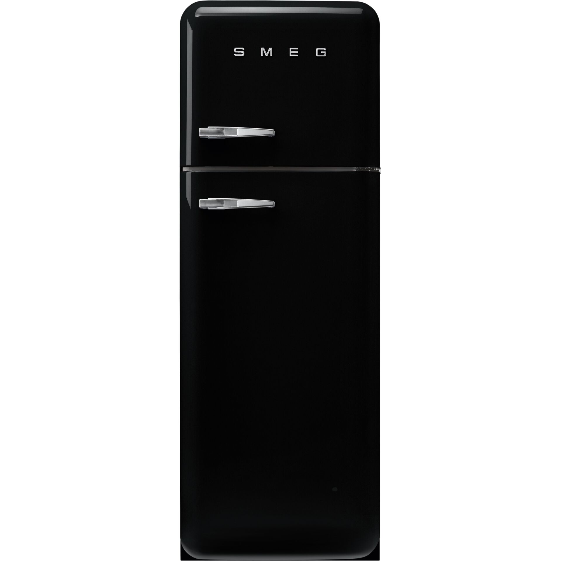 Kühlschrank, Retro-Design, Schwarz, Einbaukühlschrank, Fridge