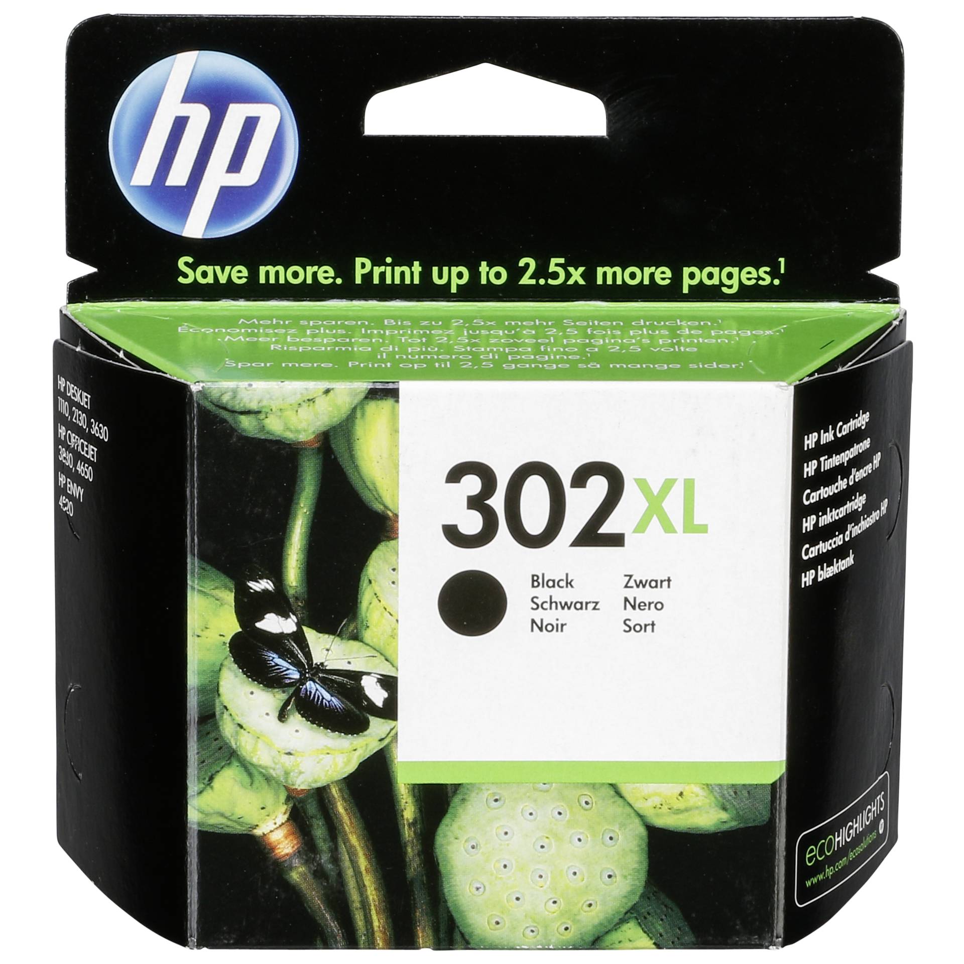 HP F6U68AE ink cartridge  black No. 302 XL