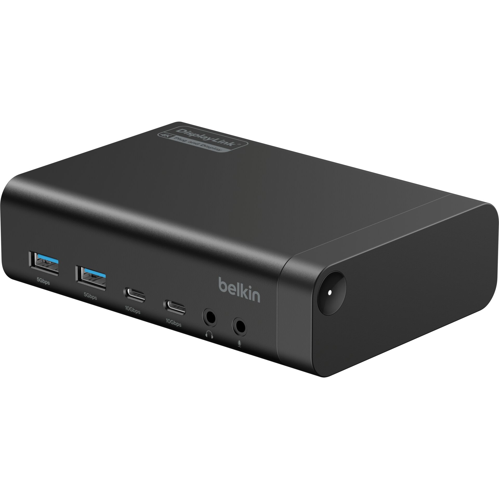 USB-C-Hub, Docking-Station, Belkin-Hub, HDMI/USB-C-Ports, Schwarzes Aluminum