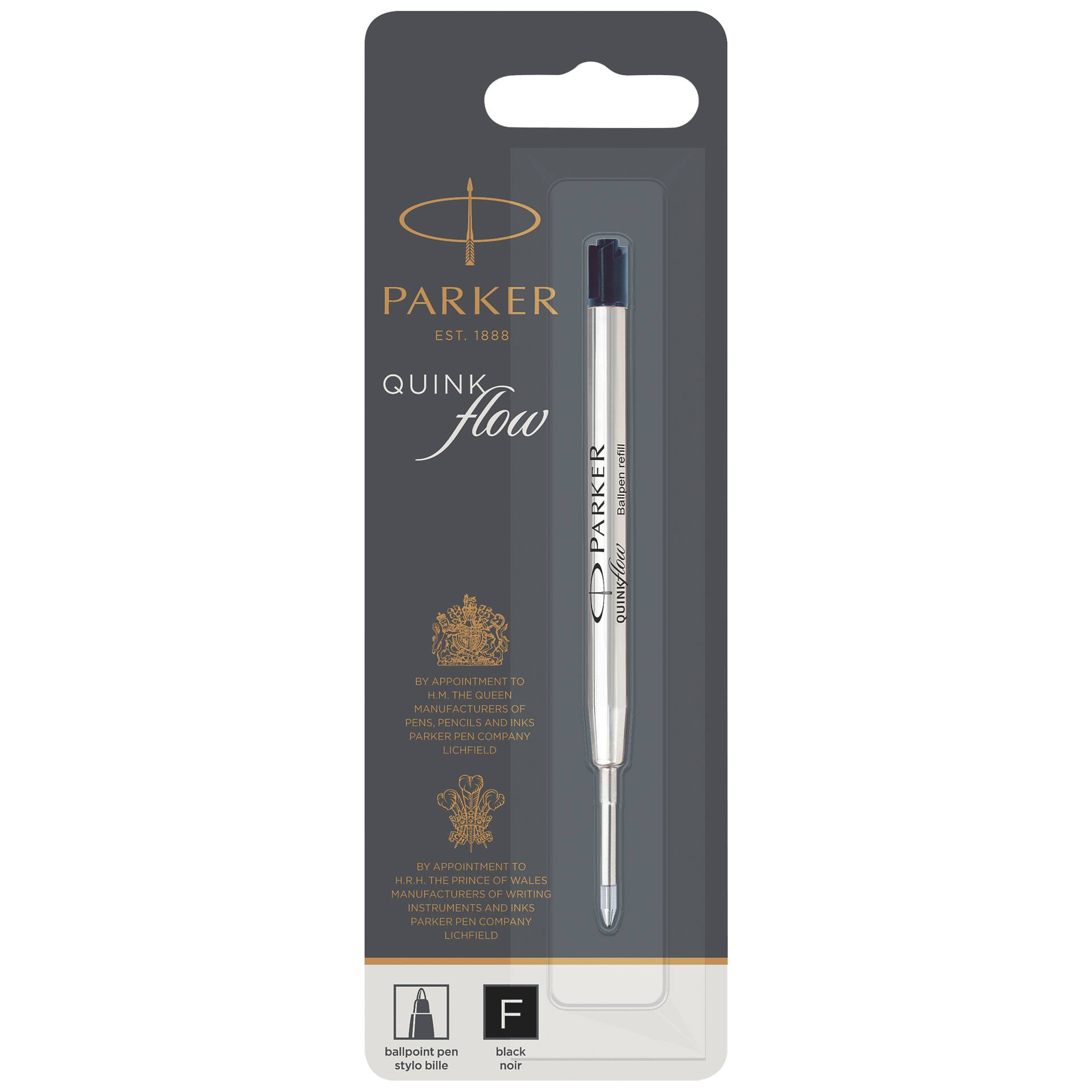 Parker Quinkflow Mine F czarny  dlugopis (Blister)