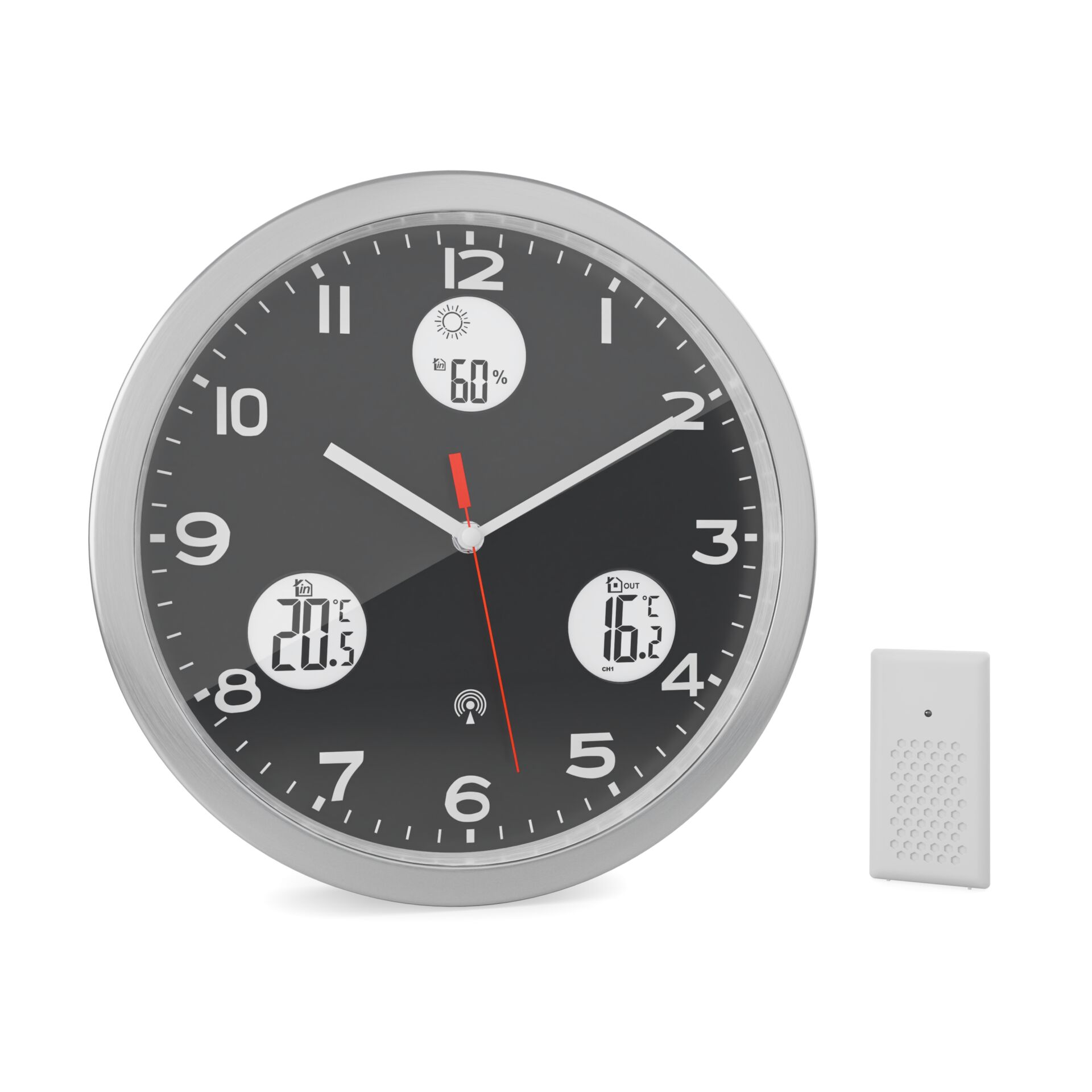 Uhr, Wanduhr, Analoge Uhr, Großes Ziffernblatt, Batterie- oder Funkuhr
