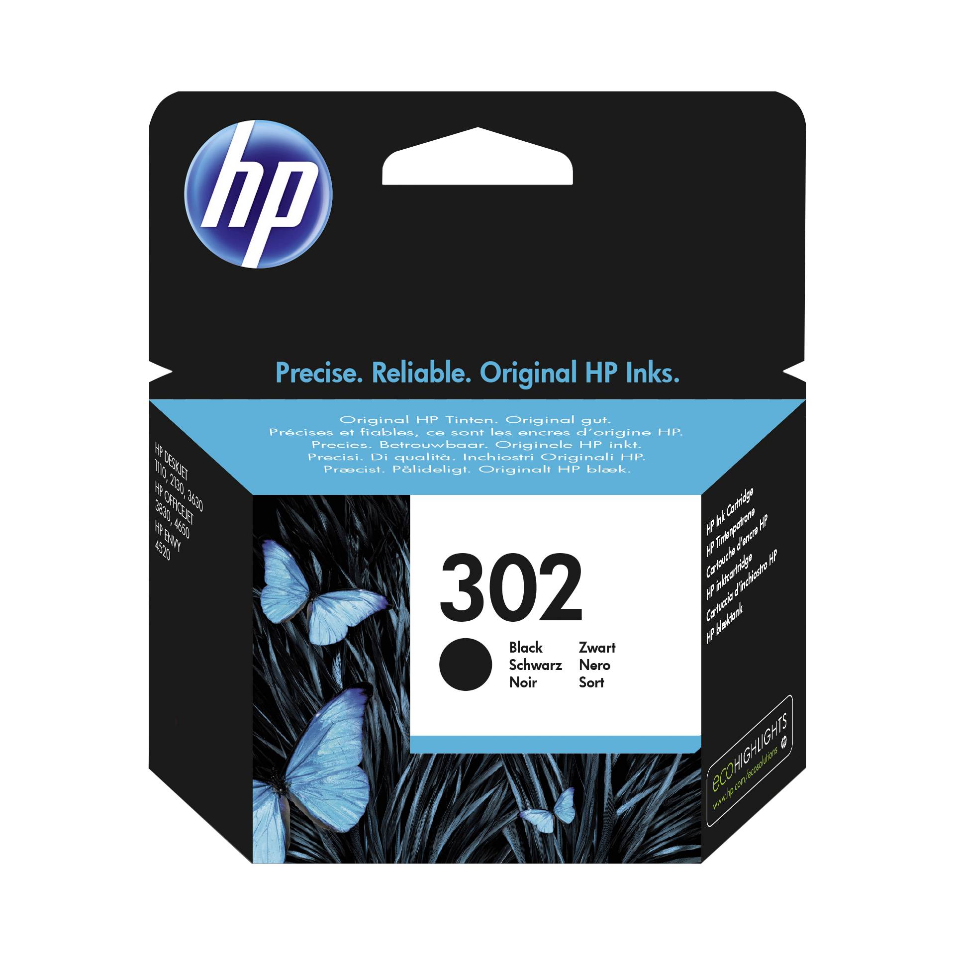 HP F6U66AE ink cartridge  black No. 302