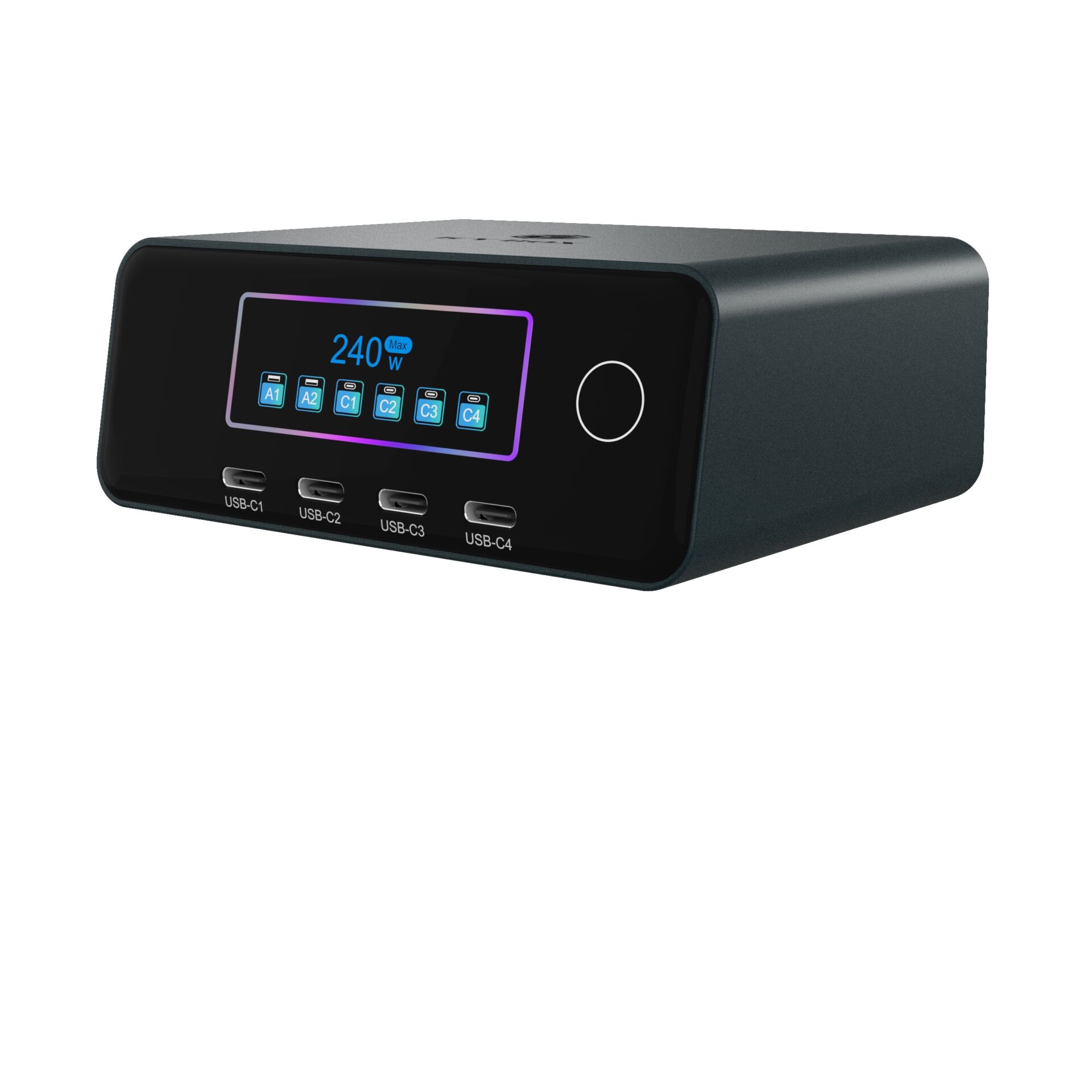 USB-C, Docking Station, Indikatordisplay, Kabelanschluss, Desktop-Gadgets