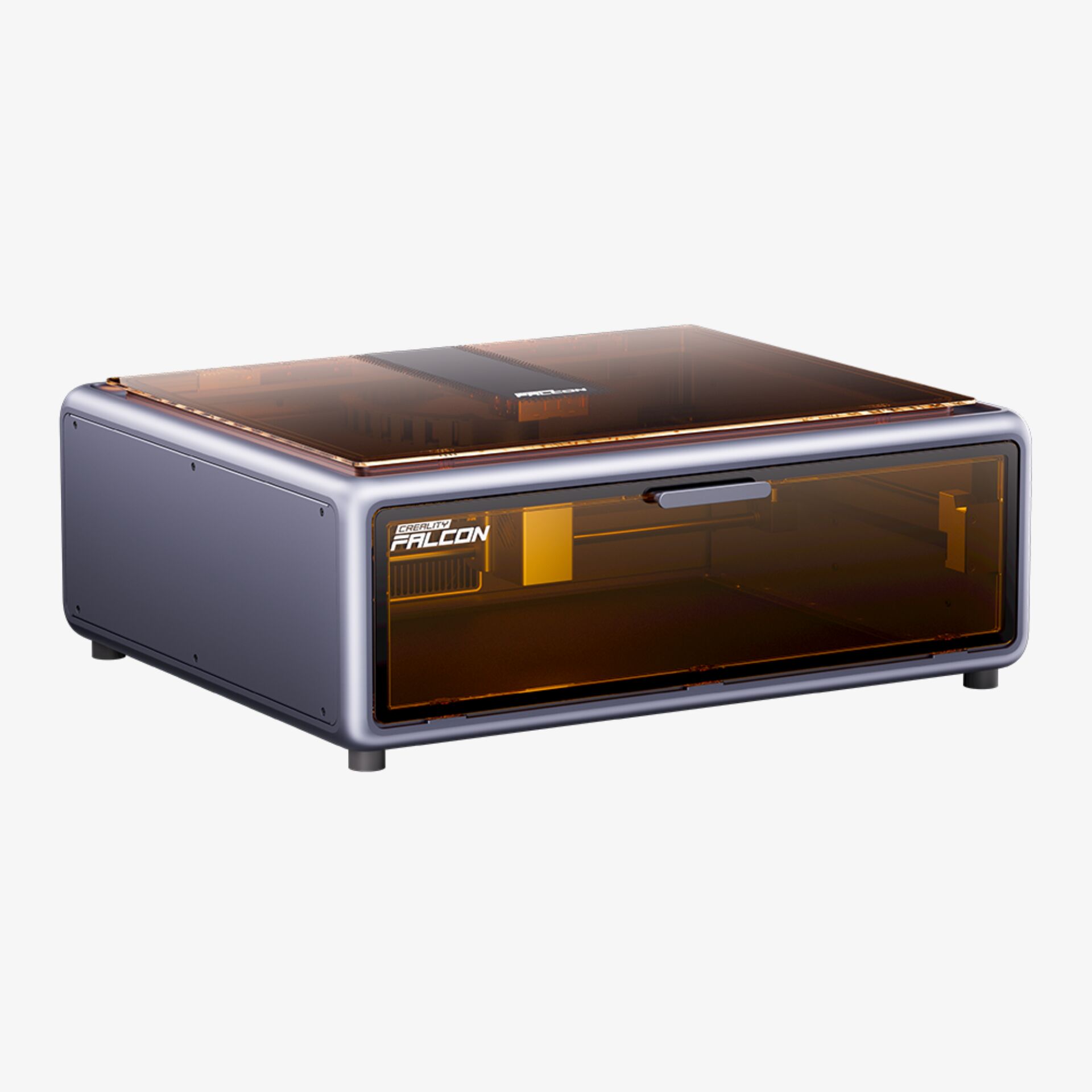 3D-Drucker, Laser-Cicht Schrank, Gehäuse, transparente Tür, metallisch grau