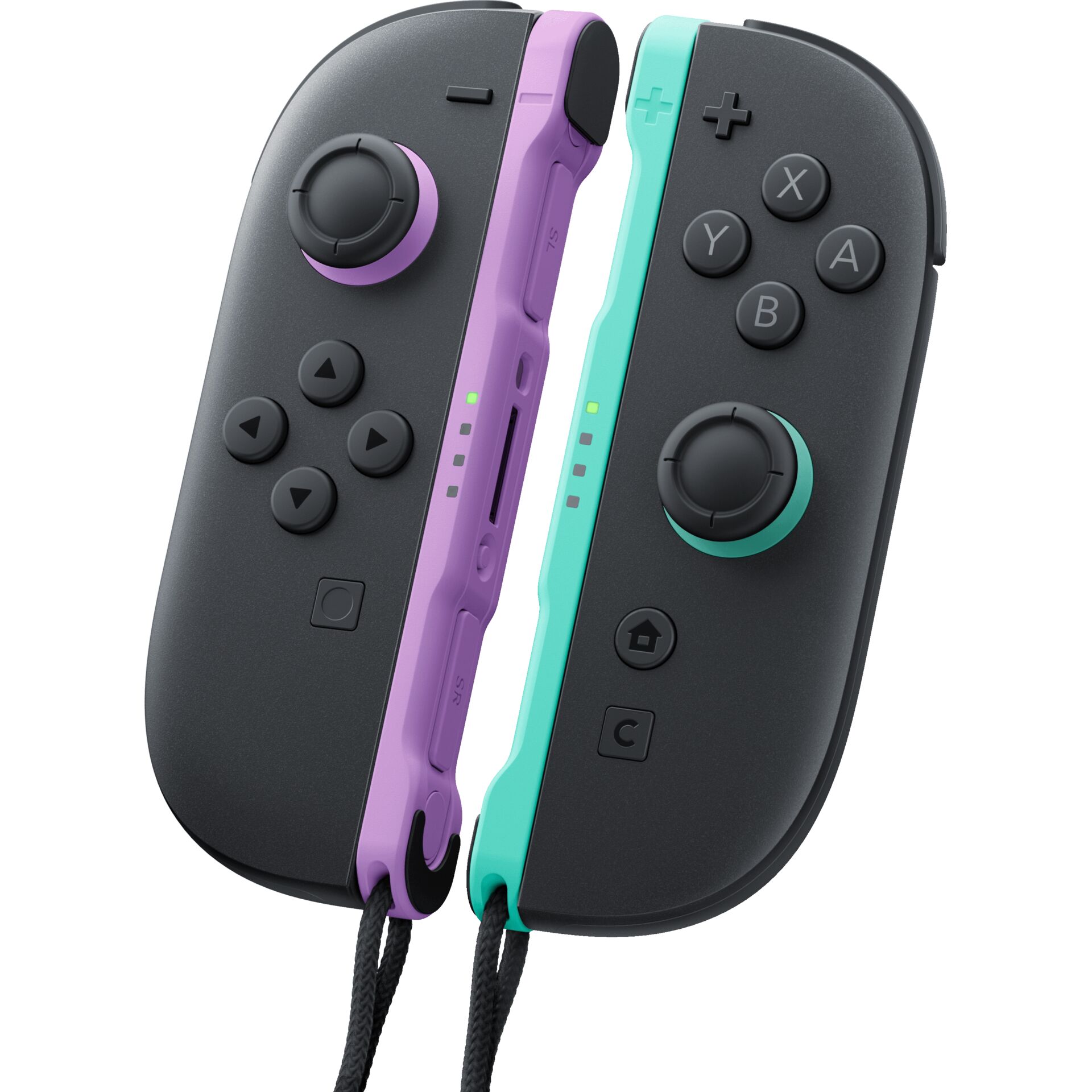 Nintendo Switch Joy-Con, Game Controller, lila türkis Akzent, Videospiel-Zubehör, Joystick-Griff