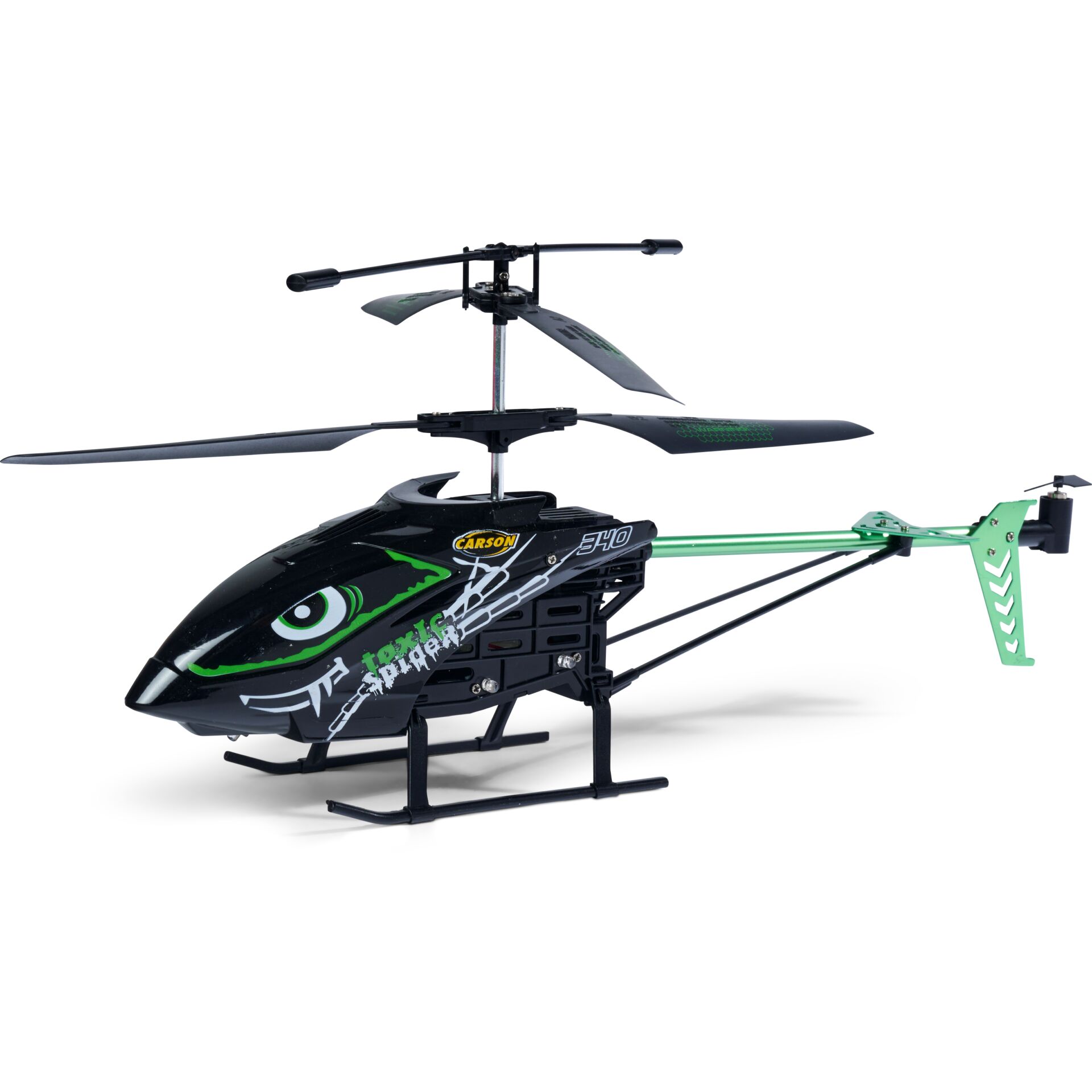 Fernbedienung, Hubschrauber, Spielzeughubschrauber, Rotorkopf, Grün-schwarz