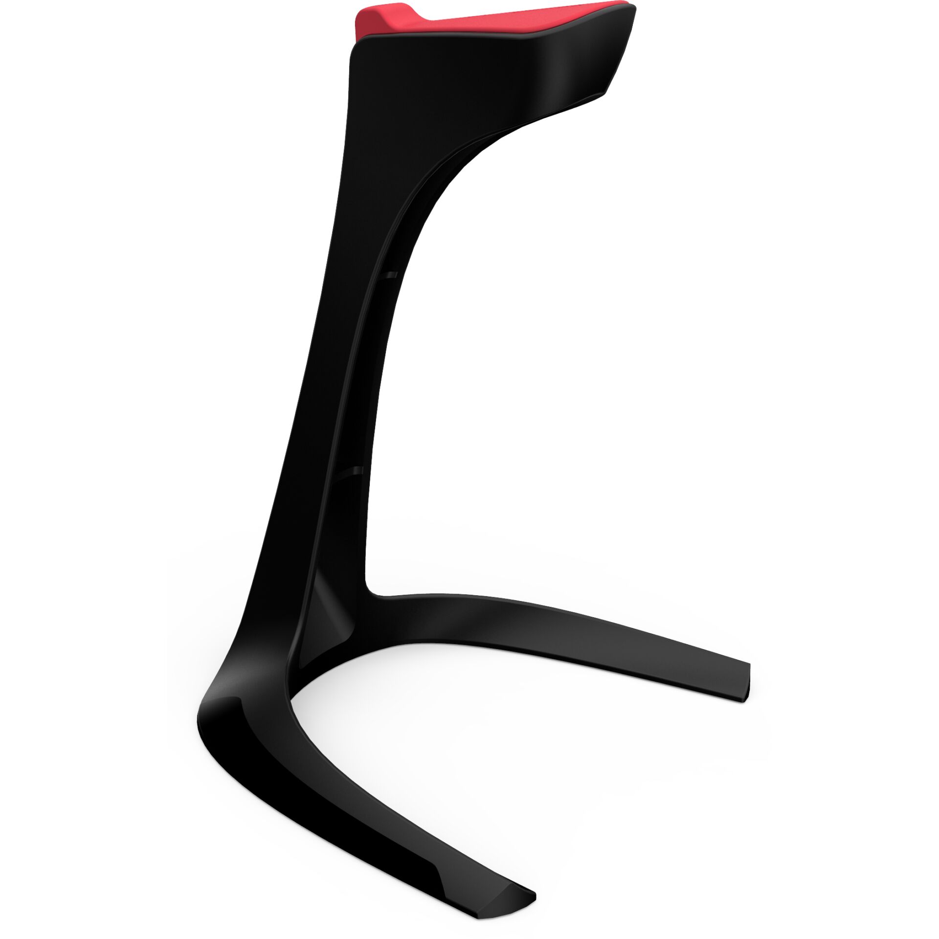 stuhl, stuhlbein, schwarz, rohrdesign, rot