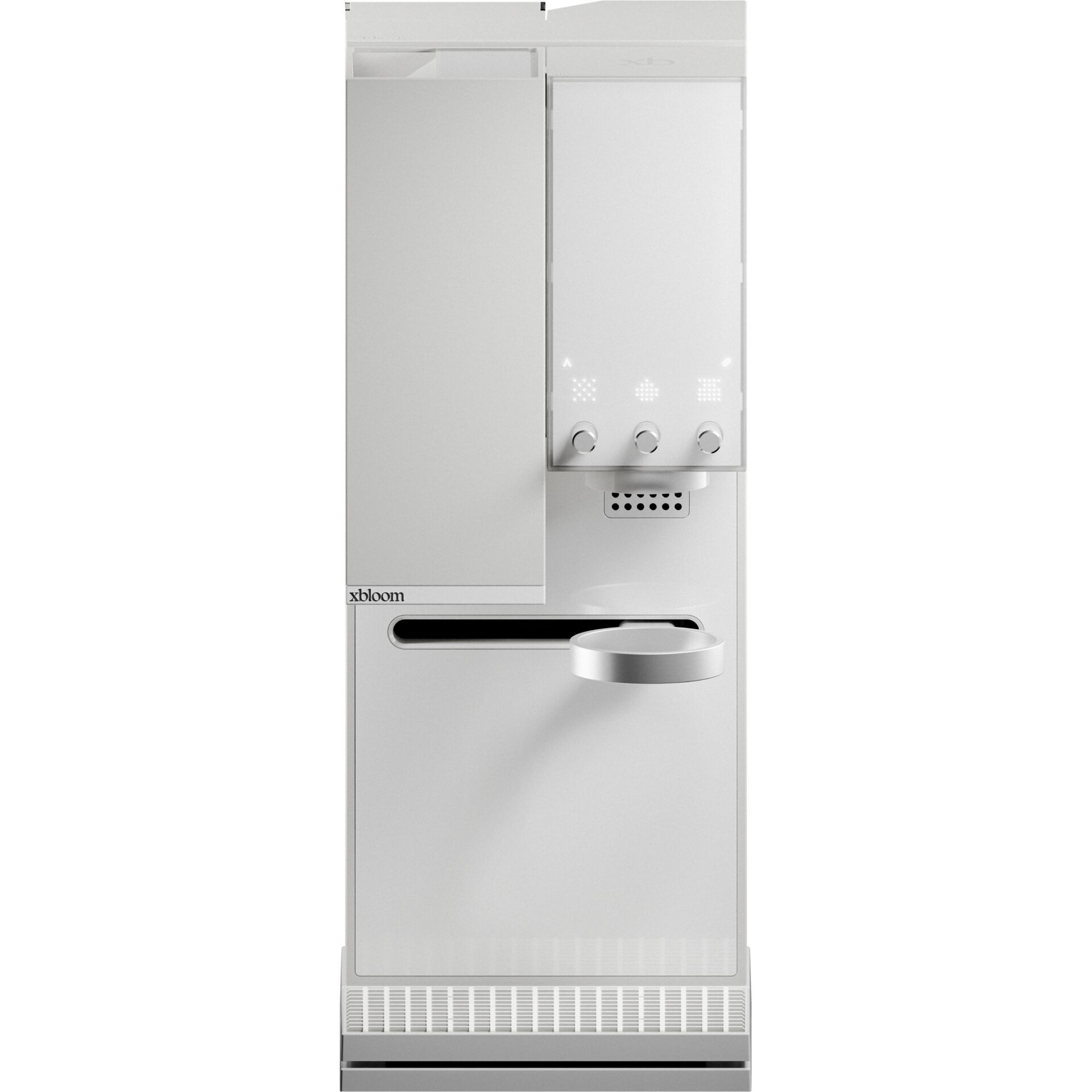Kühlgerät, Kombigerät, Kühlschrank, Grau, Frontansicht