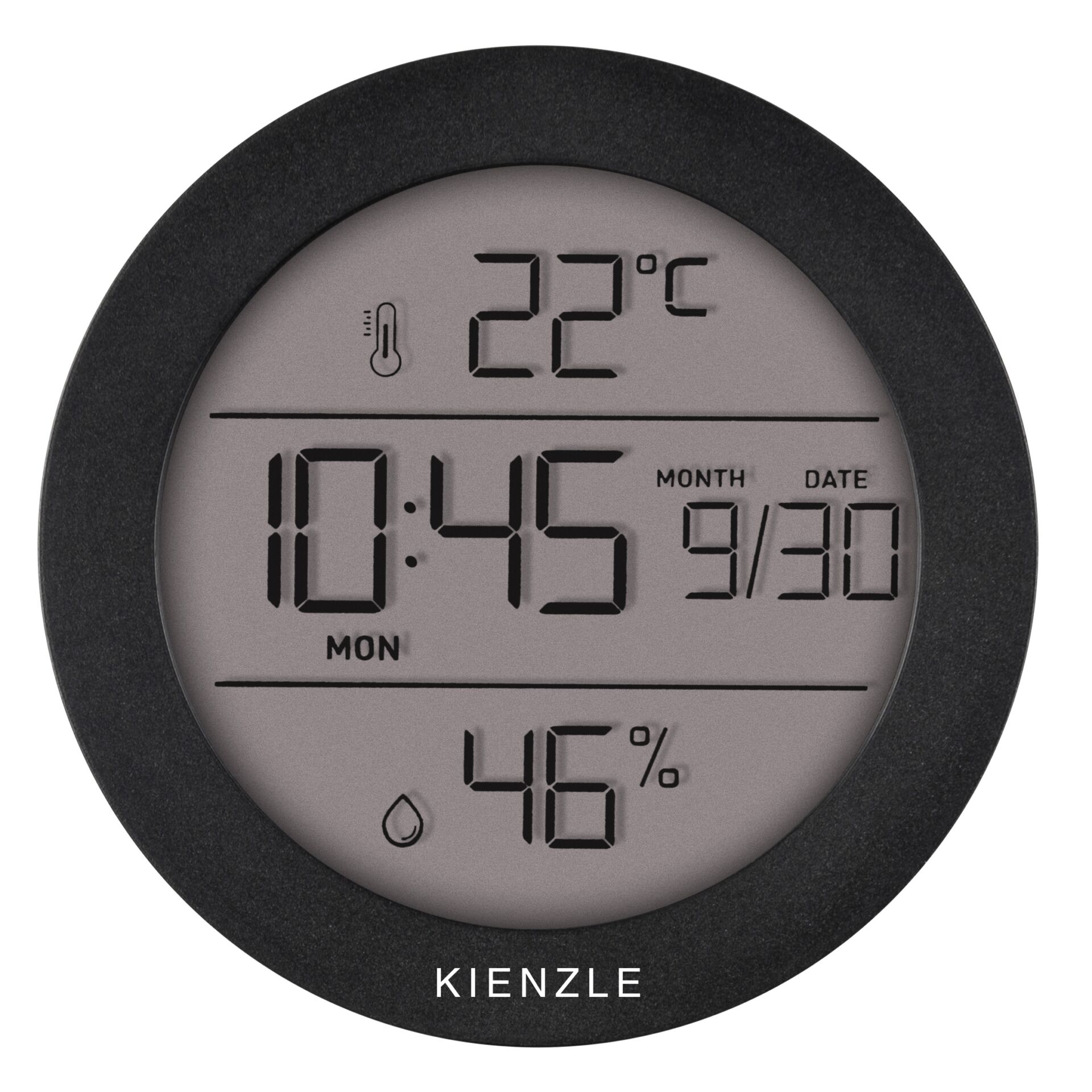 Thermometer, Digitale Anzeige, Temperatur, Luftfeuchtigkeit, Uhr