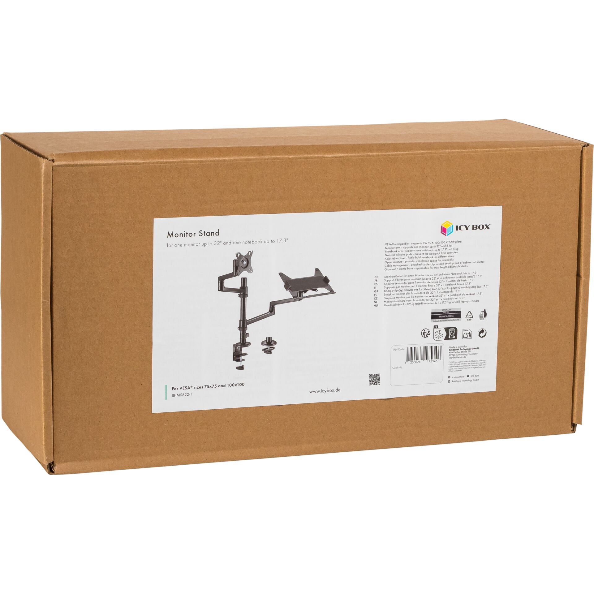Monitorständer, Schreibtisch-Zubehör, Metall, Verpackungsschachtel, IBC Box