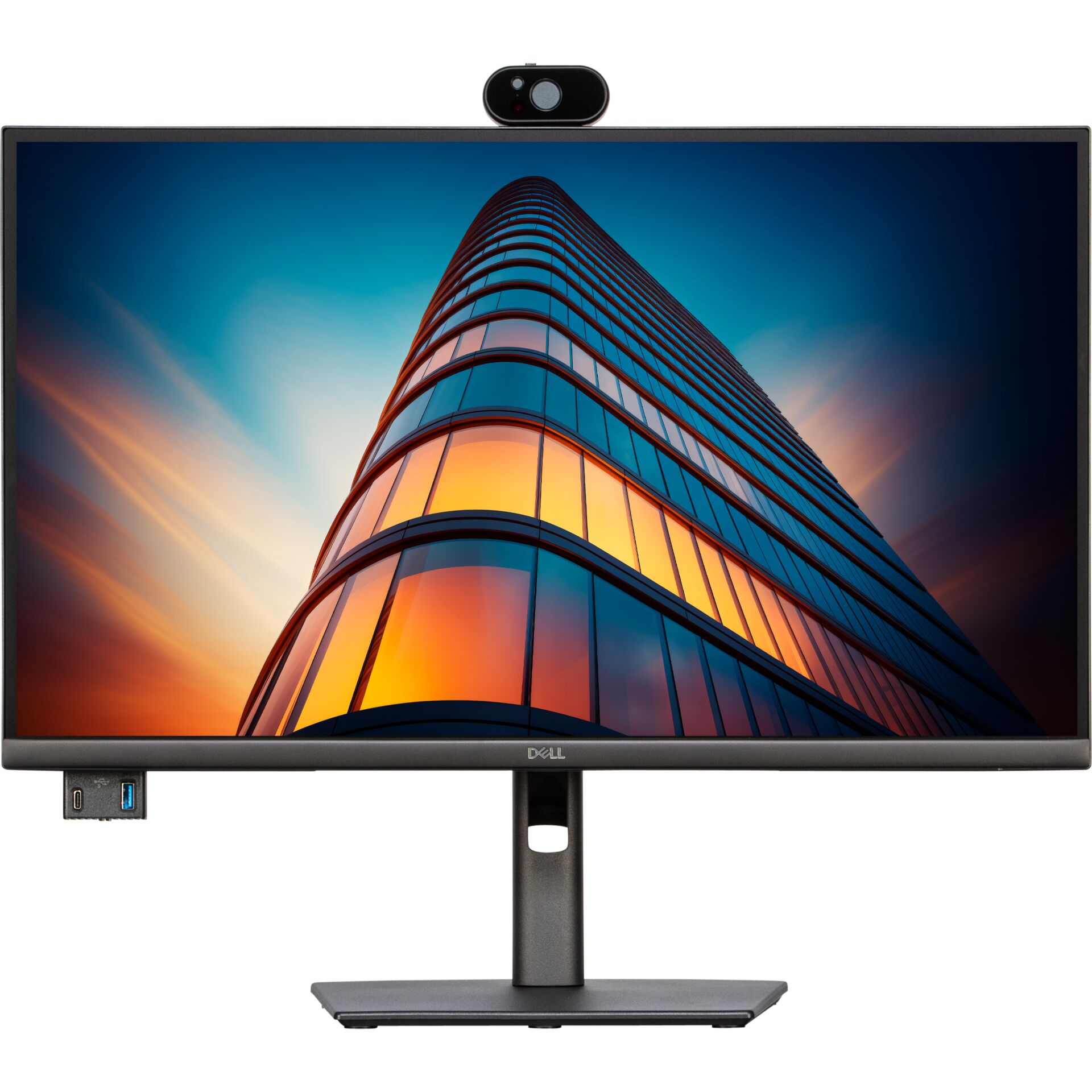 monitor, 24-27 Zoll, LED, HDR, Webcam, verstellbarer Stand, Monitor, Dell, Webcam, Kunststoff, Ständer