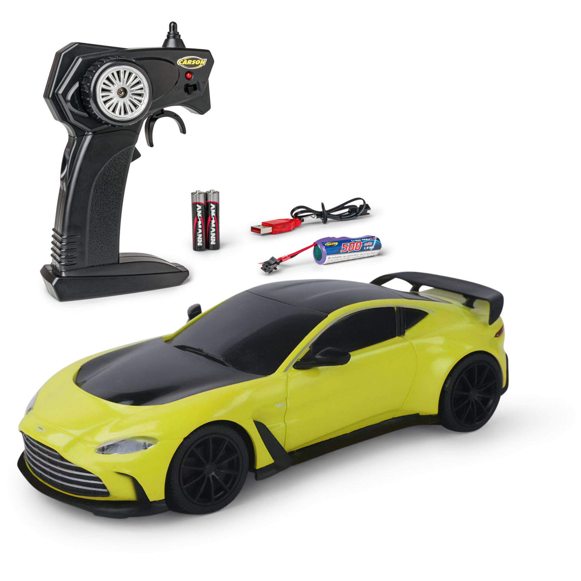 RC Auto, Ferngesteuert, Modellauto, Batteriebetrieben, Gelbe Auto