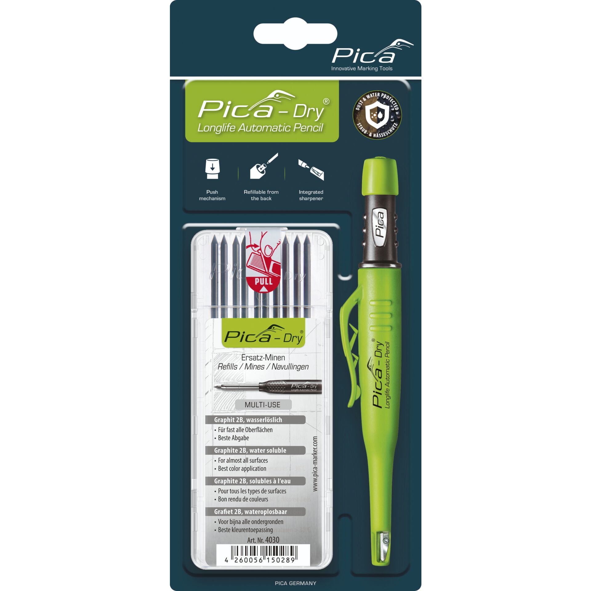 Pica DRY Bundle with 1x Marker +  1x Refills No. 4030