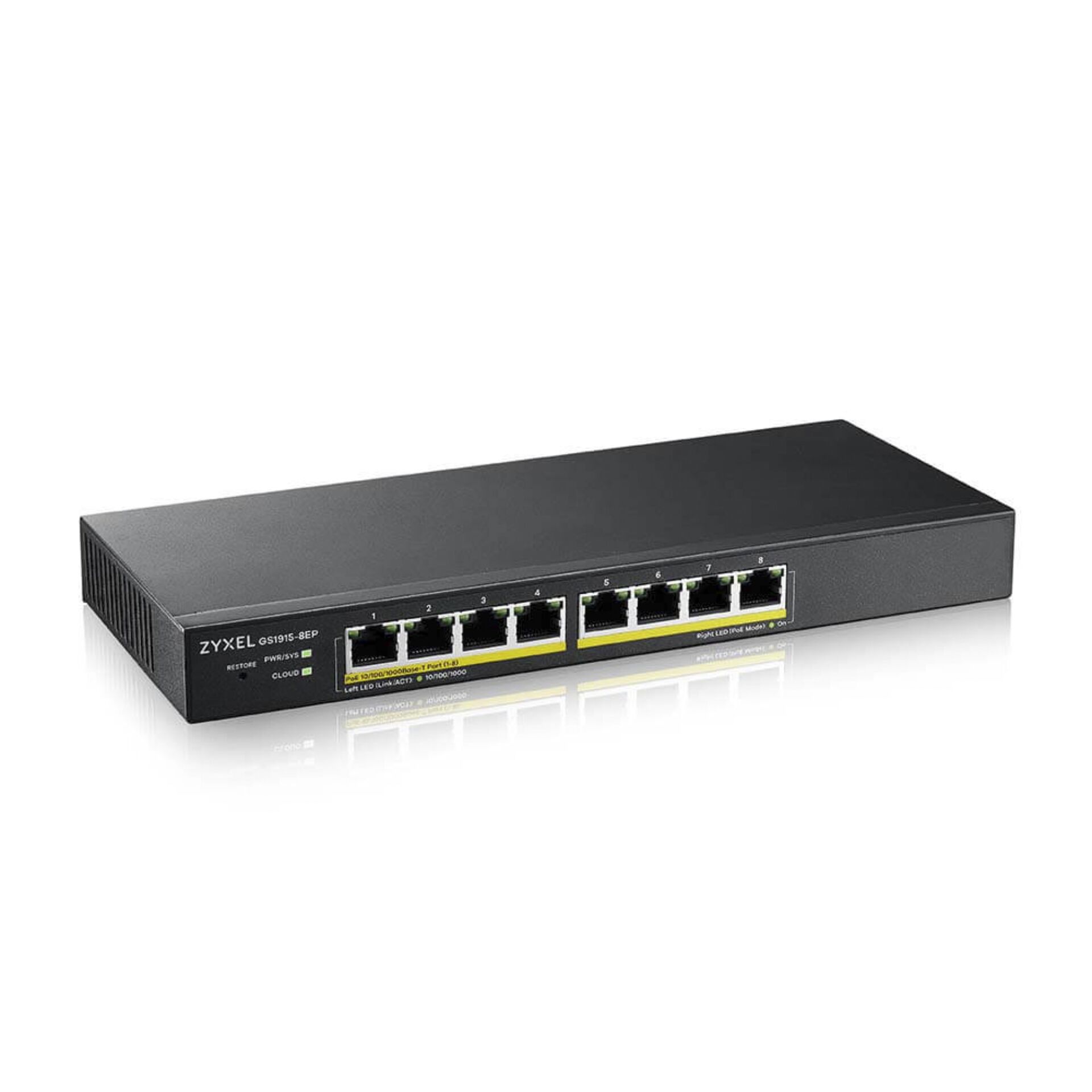 Switch, Netzwerk-Switch, Gigabit, 8-Port, PoE