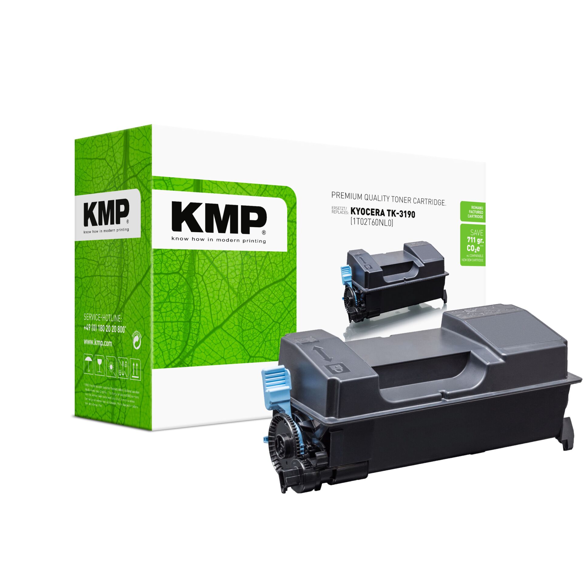 Adapter, Elektronik, Computer-Ausrüstung, Computerausrüstung, Maschine, Tonerpatrone, Toner, KMP, KYOCERA TK-3190, Schwarz/Blau