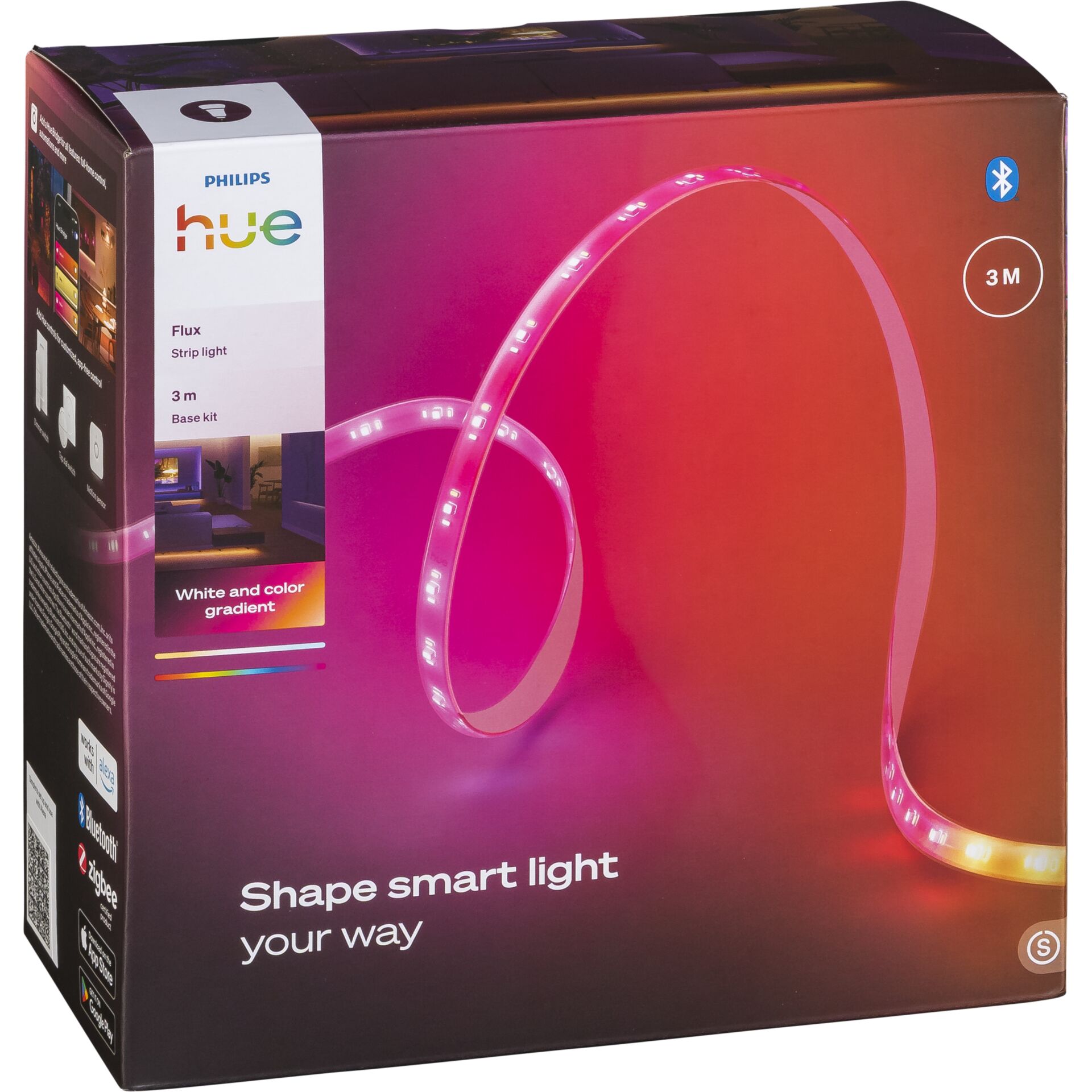 LED-Streifen, RGB, 3M, Hue, Bluetooth