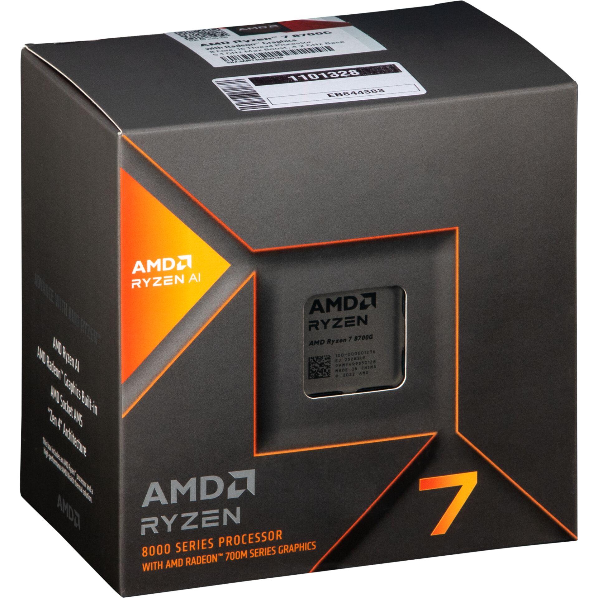 CPU, Ryzen 7, AMDRadeon Graphics, 8-core, Box