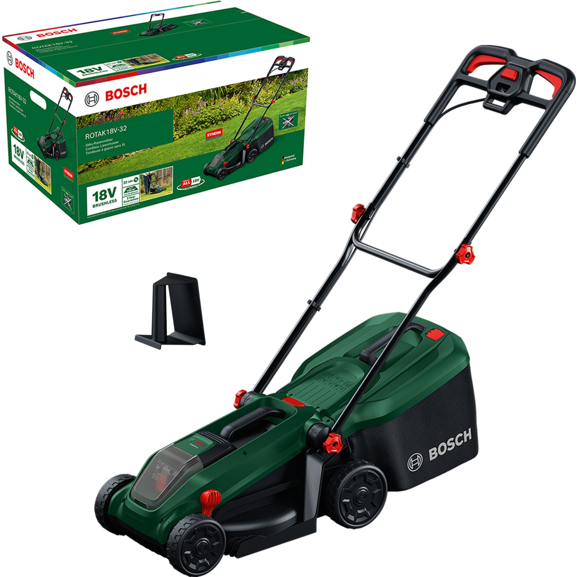 Rasenmäher, Akku, 18V, Brushed, Bosch