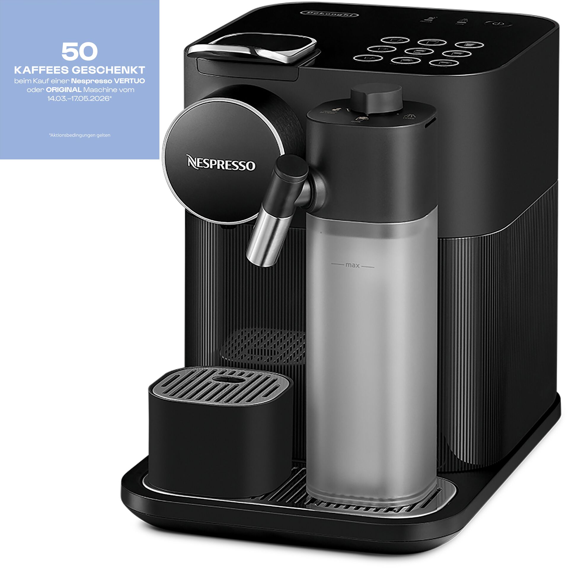 Pokal, Pokal, Kaffeemaschine, Espressomaschine, Kapselmaschine, Milchschaumbehälter, Wassertank, Kaffeemaschine, Espresso-Maschine, Kapselmaschine, Milchschaumbehälter, Schwarz