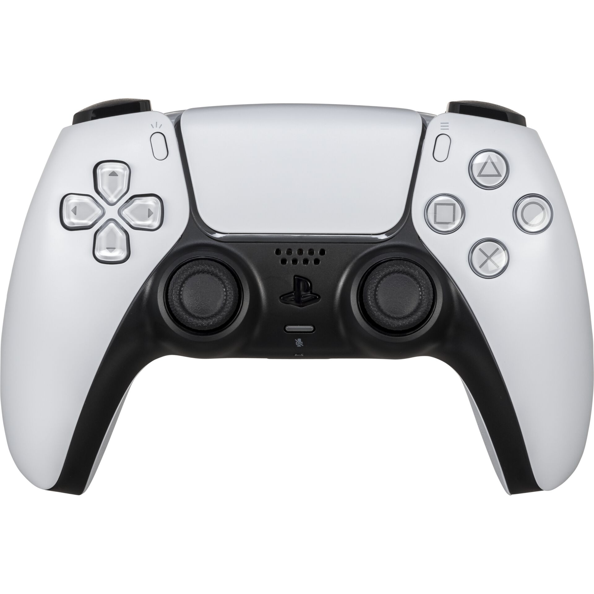 PlayStation 5 Controller, DualShock Steuerung, kabelloser Gamepad, weißer schwarzer Controller, Touchpad