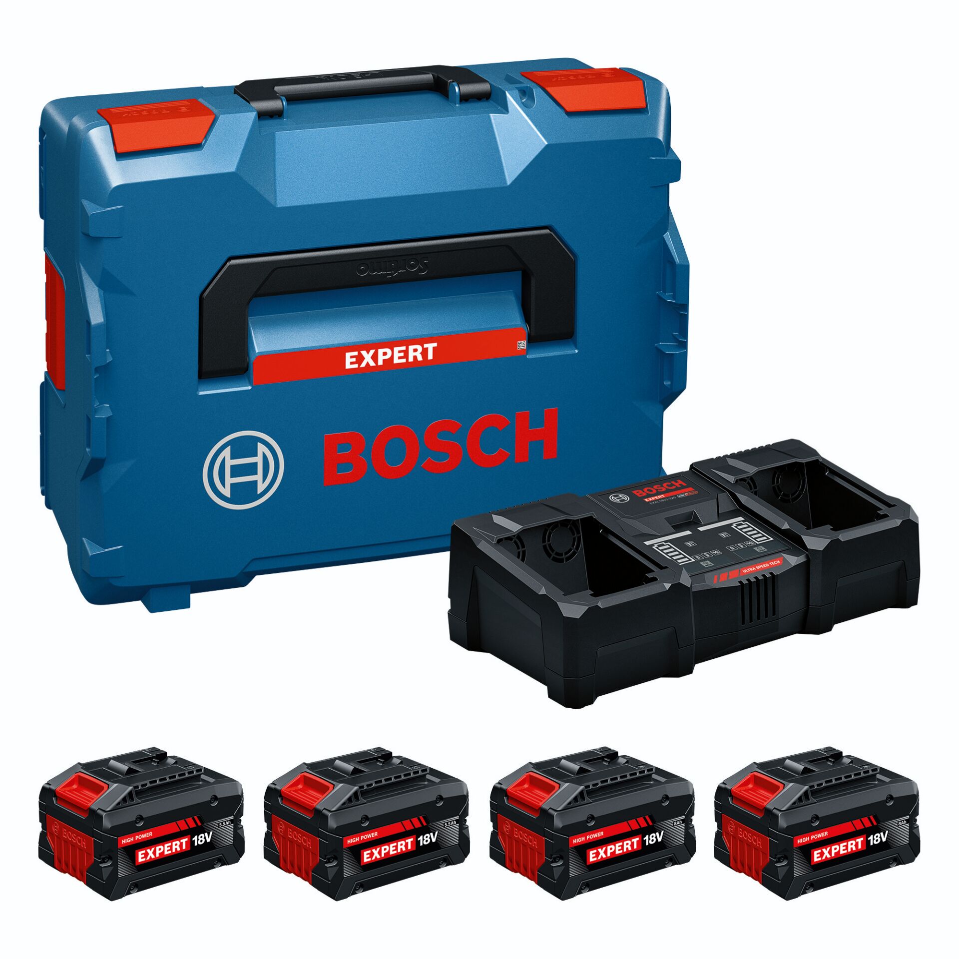 Koffer, Werkzeugkoffer, Bosch, Blauer Koffer, Batteriepack