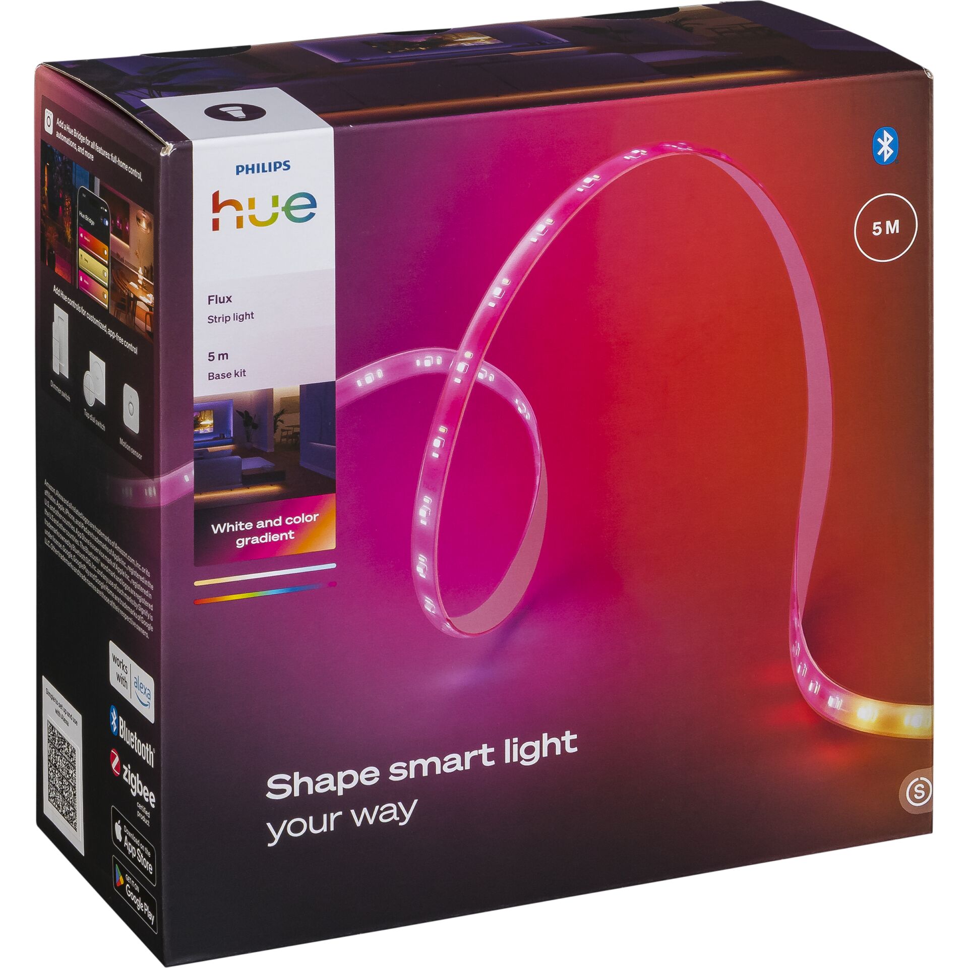 LED-Streifen, RGB, 5 m, kabellos, Philips Hue