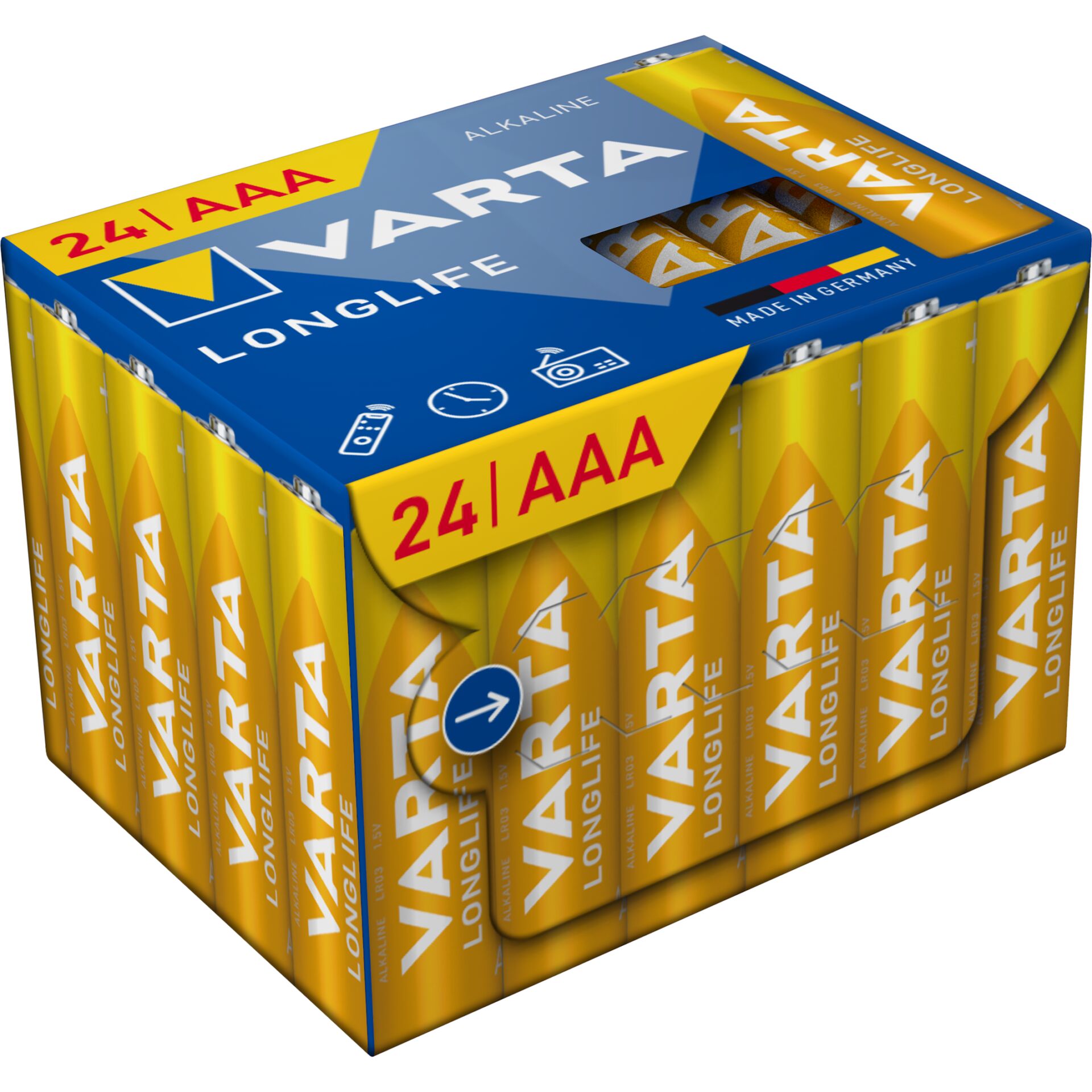 AAA-Batterien, Alkaline, VARTA, Longlife, 24|AAA