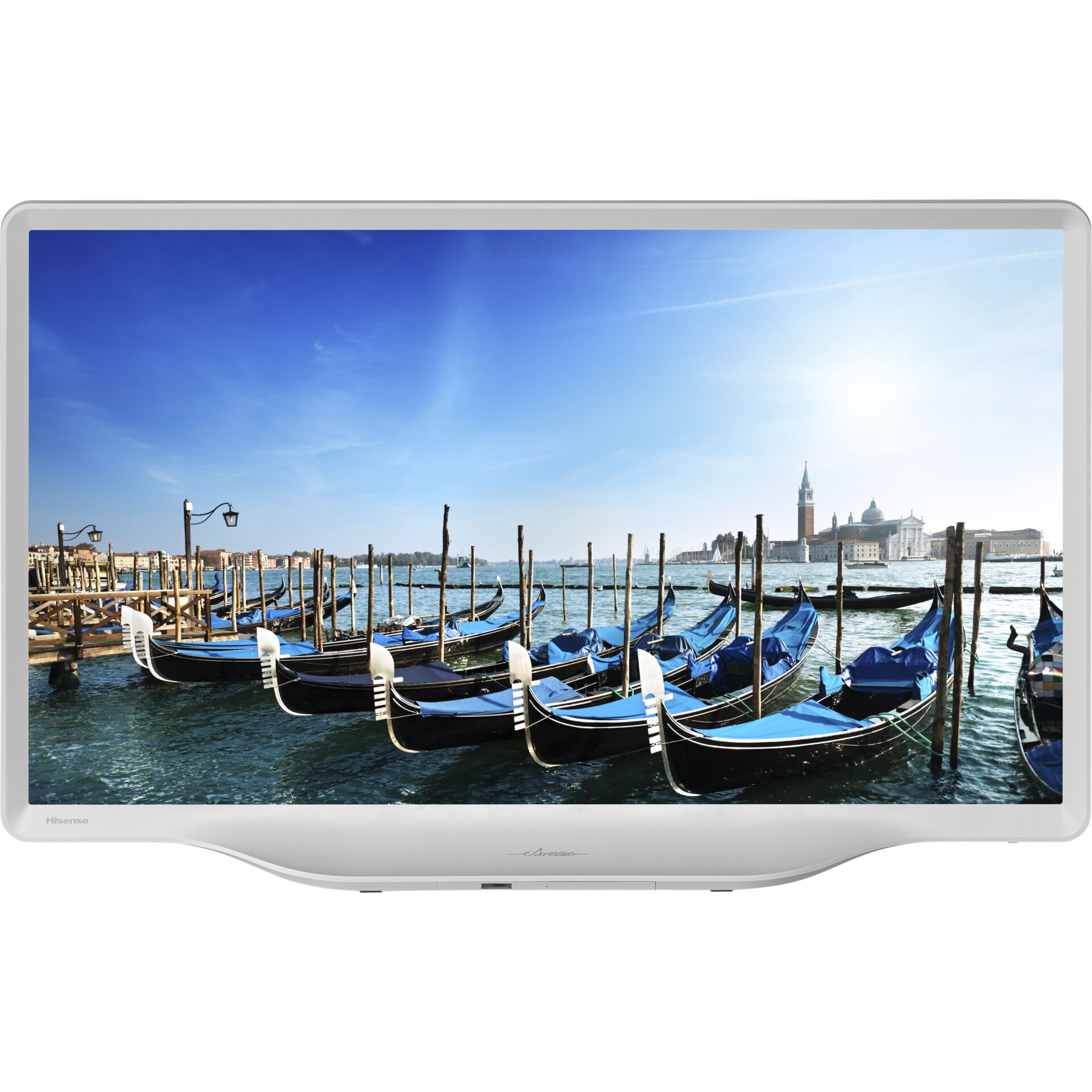 Boots?, Nein, Dieses Bild zeigt einen Monitor?, Gondeln-Venezia, Uferlandschaft