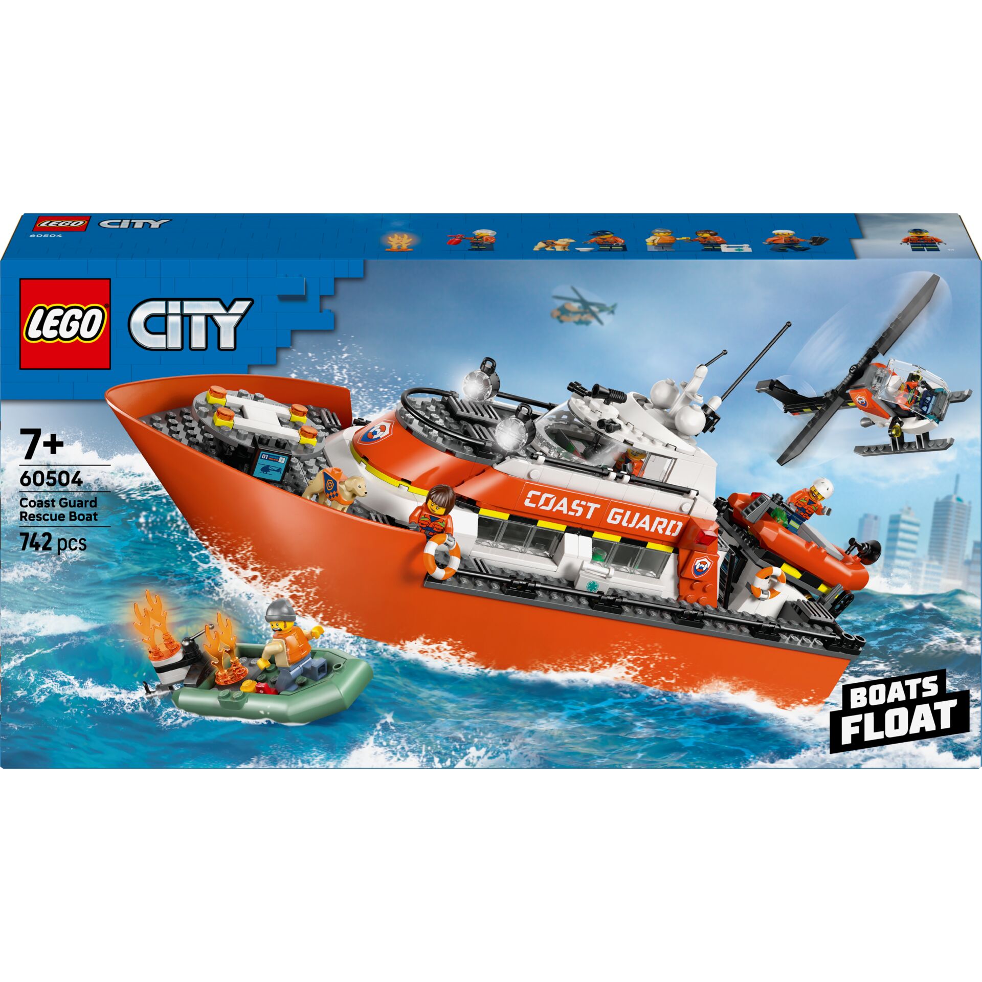 Coast Guard, Rettungsboot, Boot, Lego City, Militärfarben