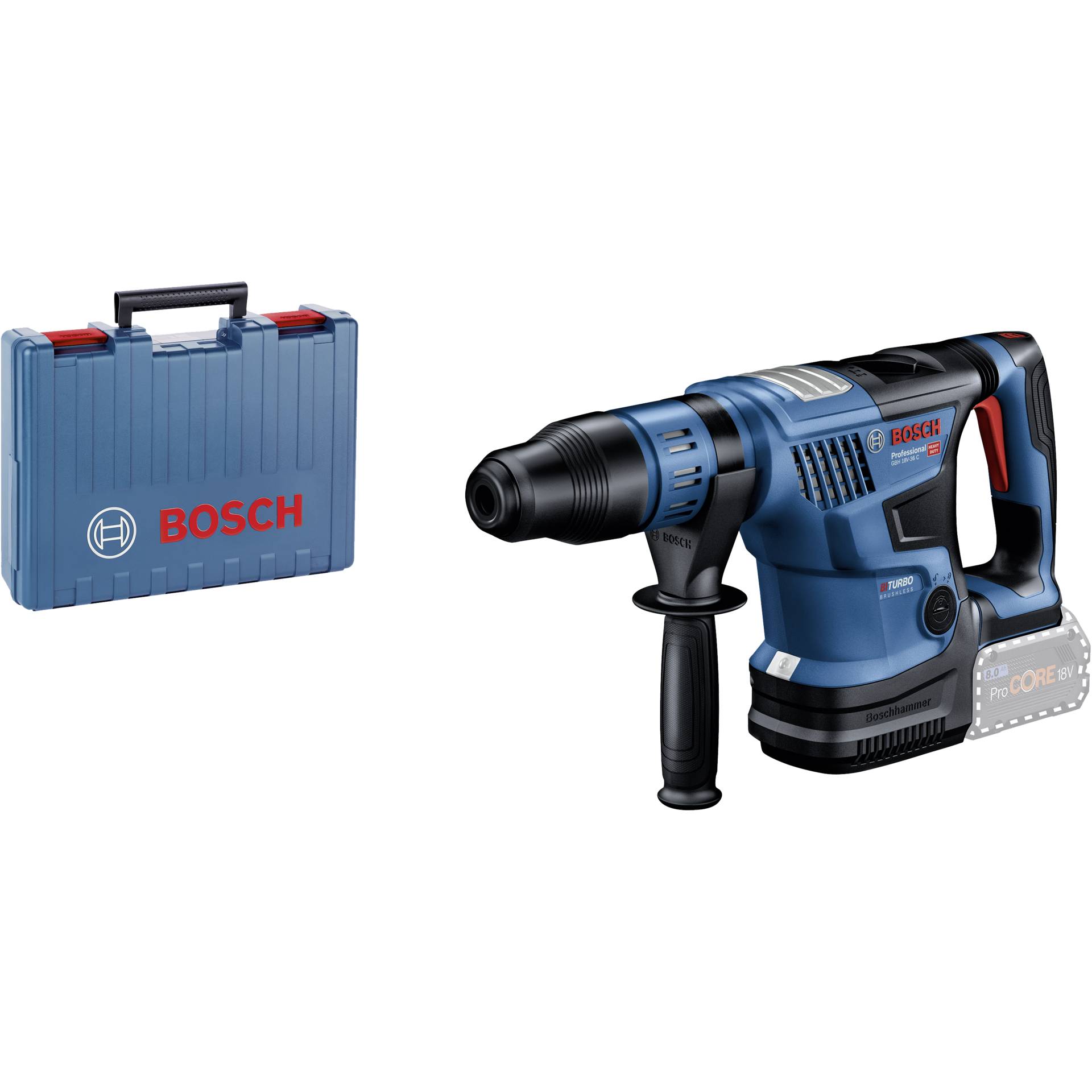 Bohrhammer, Schlagbohrhammer, Bosch, Akku, Koffer