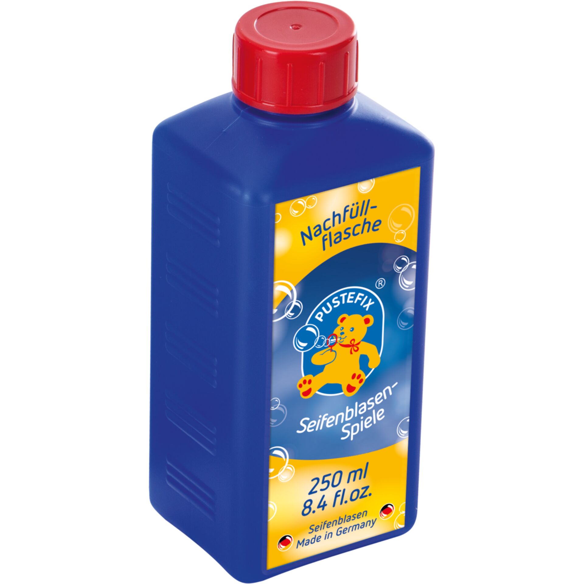 Seifenblasen-Spiel, Nachfüllflasche, Seifenblasenlösung, 250 ml, Made in Germany