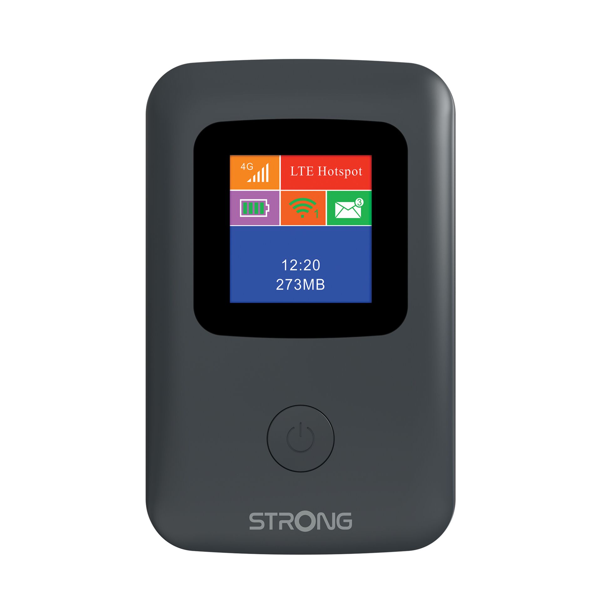 mobile hotspot, portabler Router, 4G LTE, OLED Bildschirm, Ein-/Aus-Taste