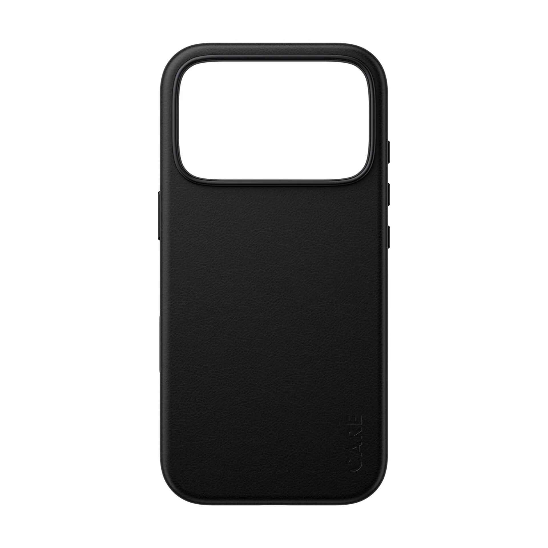 phone case, schwarz, leder, magnetischer Halt, Kameraausschnitt